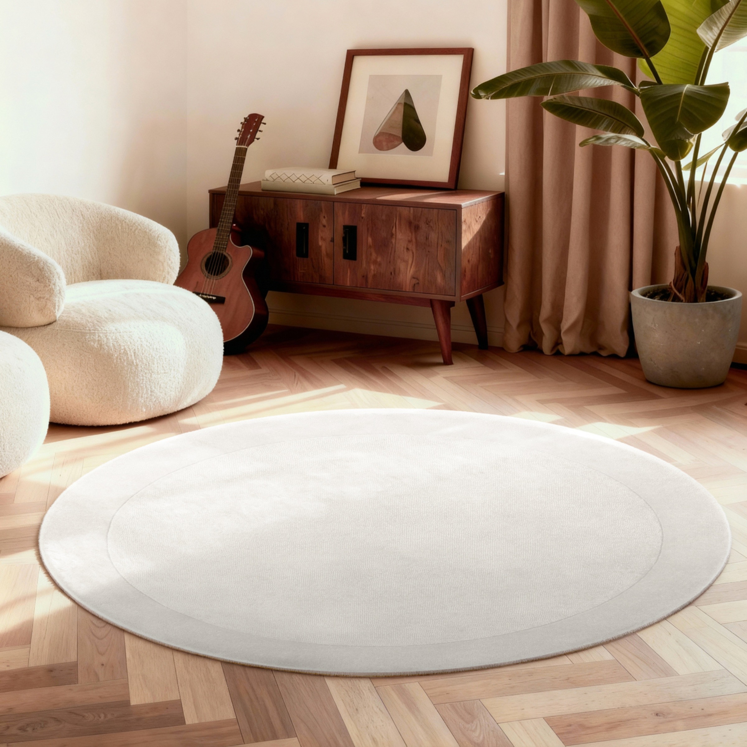 Villeroy & Boch Teppich »Wollteppich Kari« rund 17 mm Höhe Handgewebt, Woll günstig online kaufen