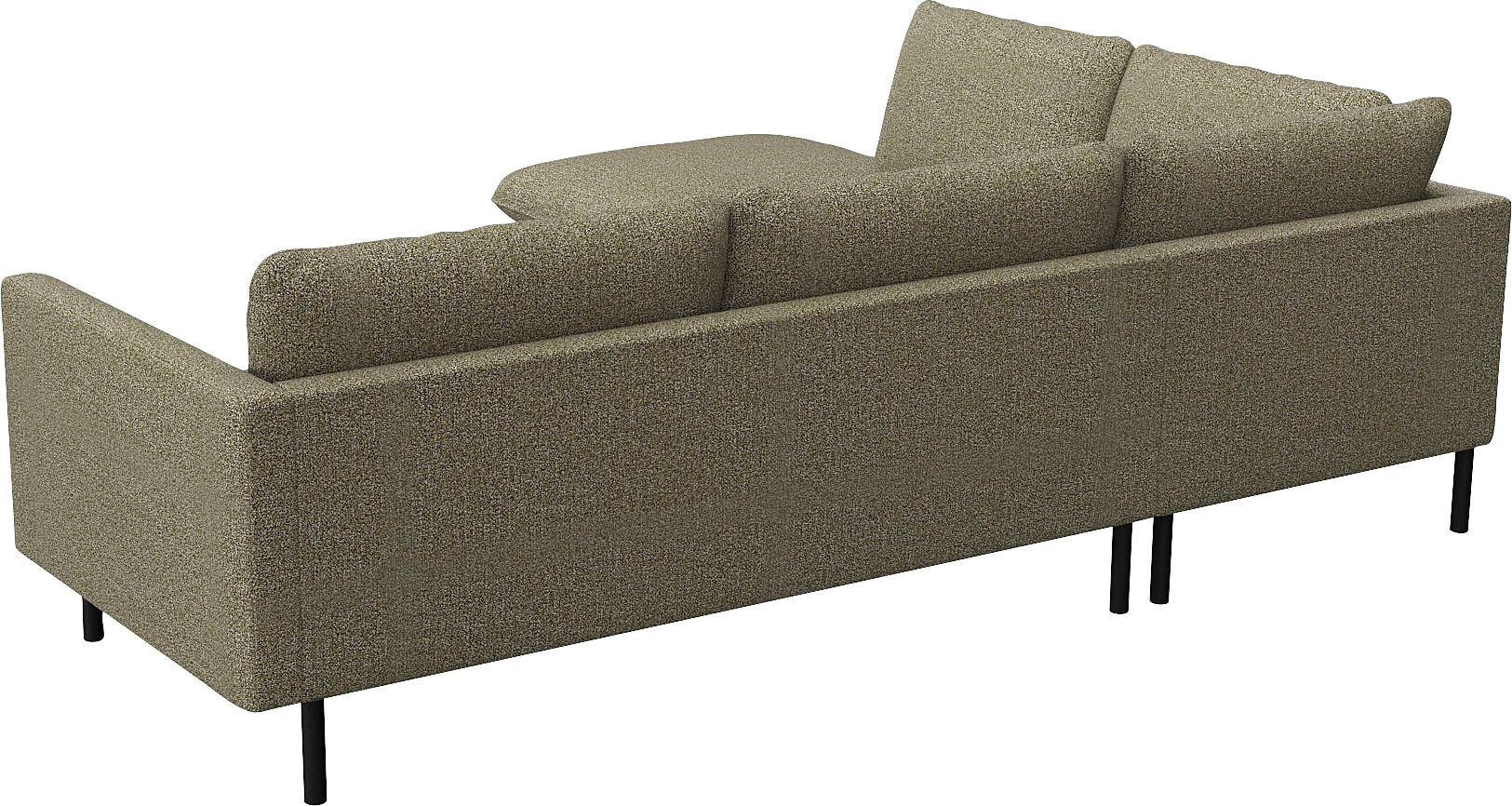 FLEXLUX Ecksofa »Bolzano Designsofa, bequem durch Kaltschaum im Sitz, L-Form«, lose Sitz -& Rückenkissen, hohe Füße