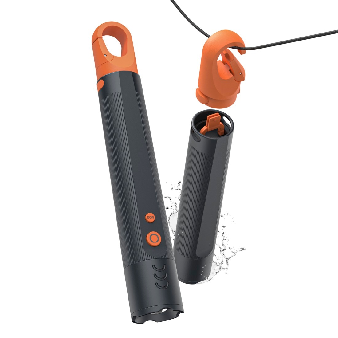 Hama LED Taschenlampe »LED-Taschenlampe, Batterien, stoßfest, Aluminium, 4 Modi+SOS, Zoom« stromsparend, 250m Leuchtweite, robust