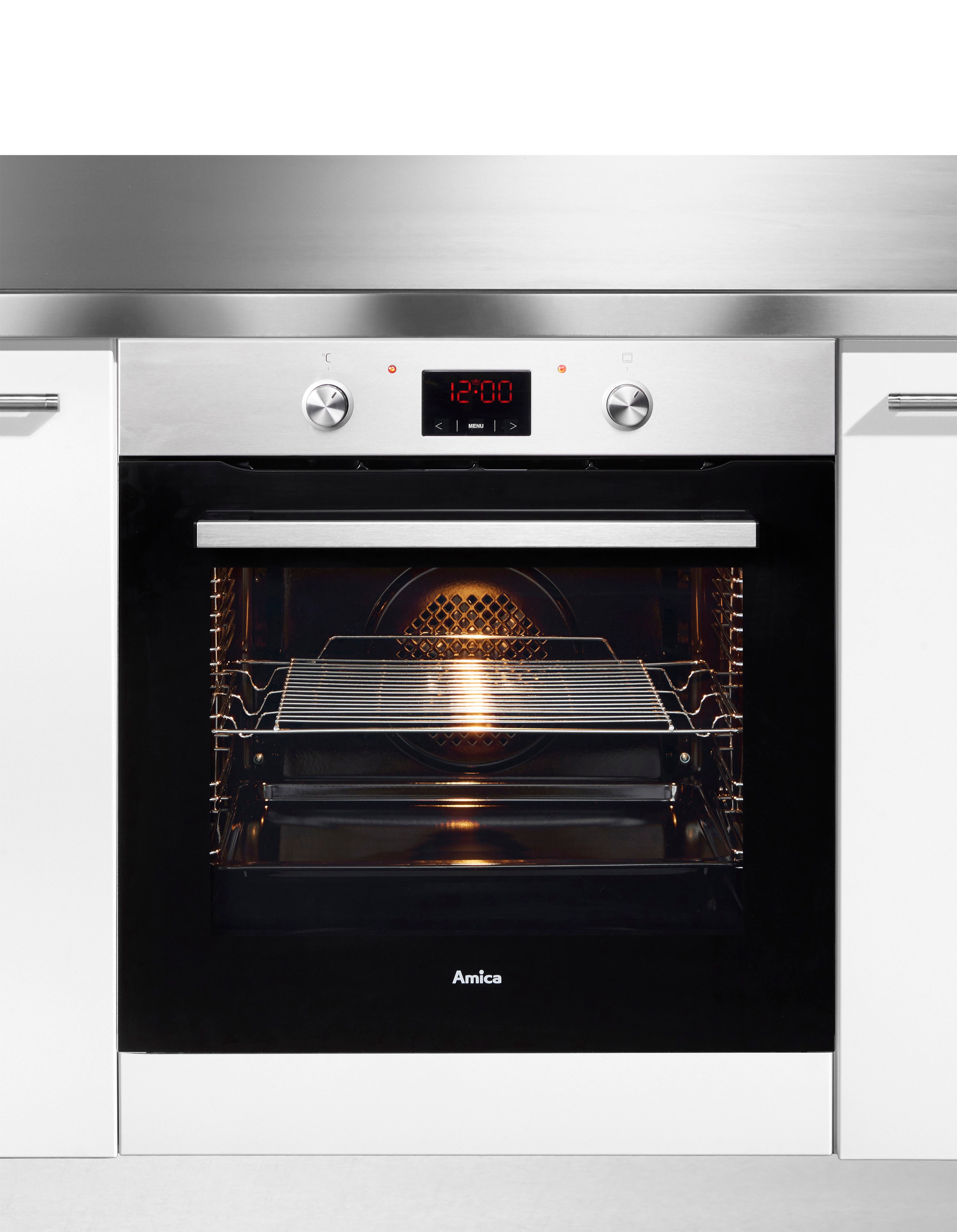 Amica Einbaubackofen  »EBX 943 625 E«, mit Teleskopauszug nachrüstbar, Simple Steam