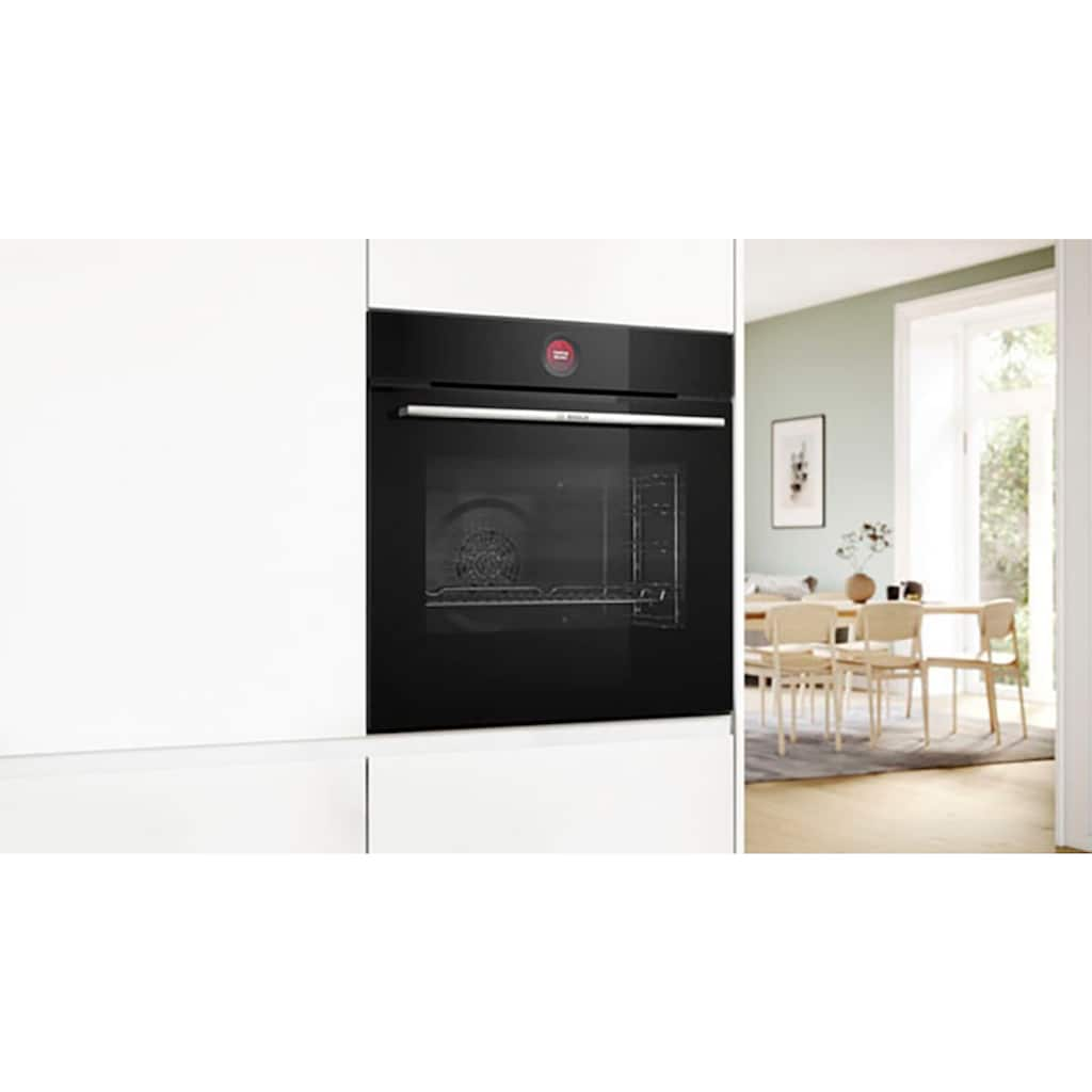 BOSCH Einbaubackofen »HBG7221B2«, Serie 8, HBG7221B2, mit Teleskopauszug nachrüstbar, Hydrolyse