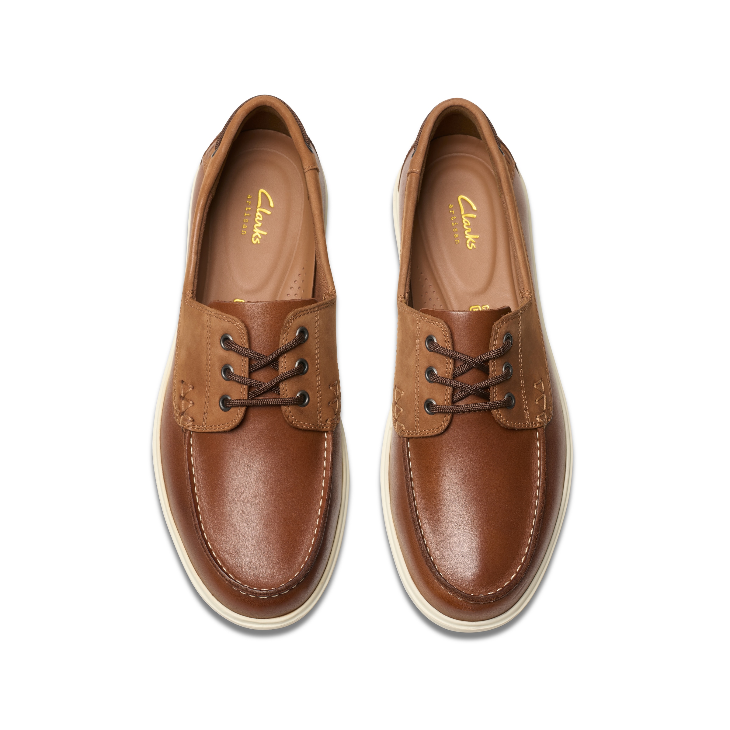 Clarks Schnürschuh »Bratton Boat«, Bootsschuh, Mokassin, Slip-On Sneaker mit Ziernaht