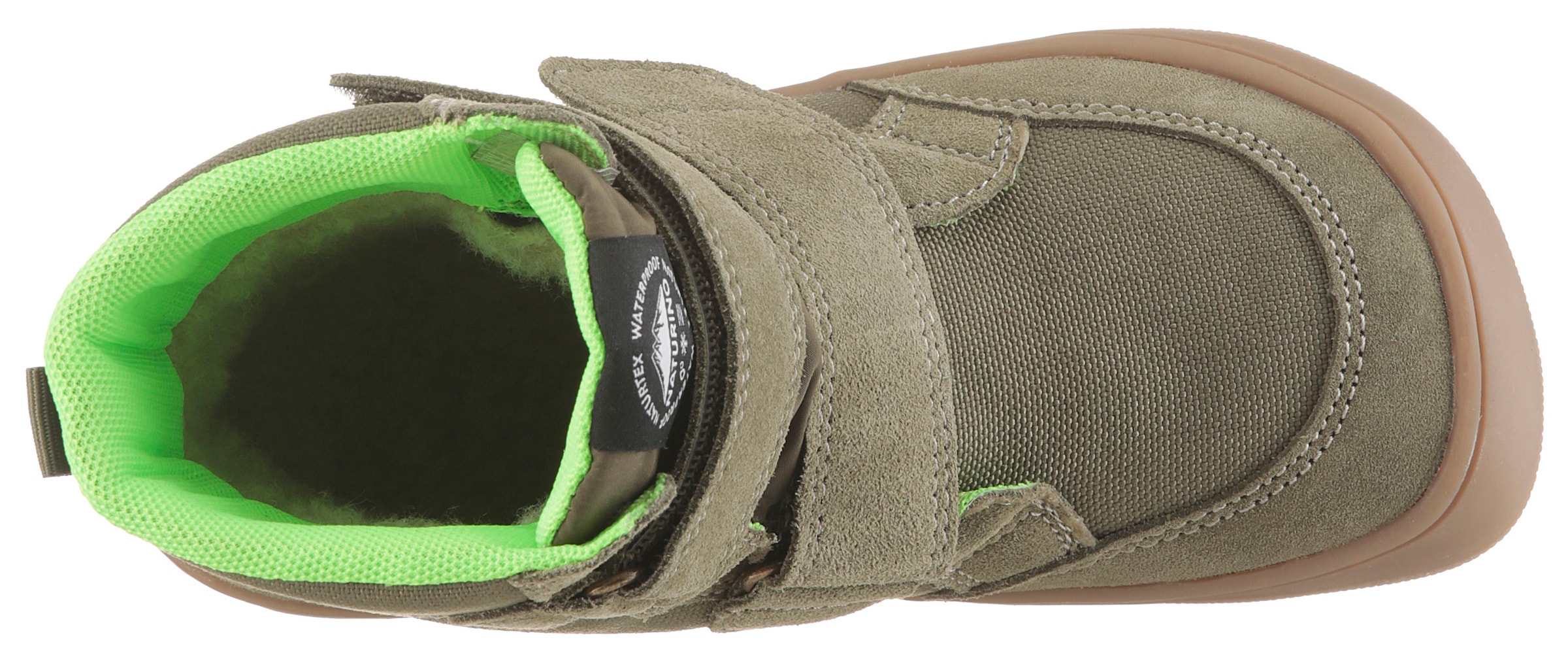 Naturino Winterstiefel »BAREFOOT KODDAS VL«  Klettstiefel mit Wollfutter, Größenschablone zum Download