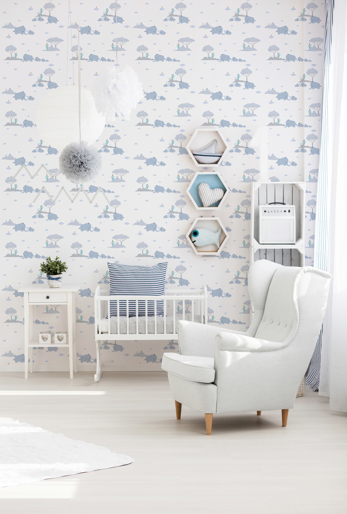 A.S. Création Vliestapete »Little Love«, Motiv-abstrakt-naturalistisch, Kindertapete Tapete Tier Tapeten Kinderzimmer modern Design Wandtapete