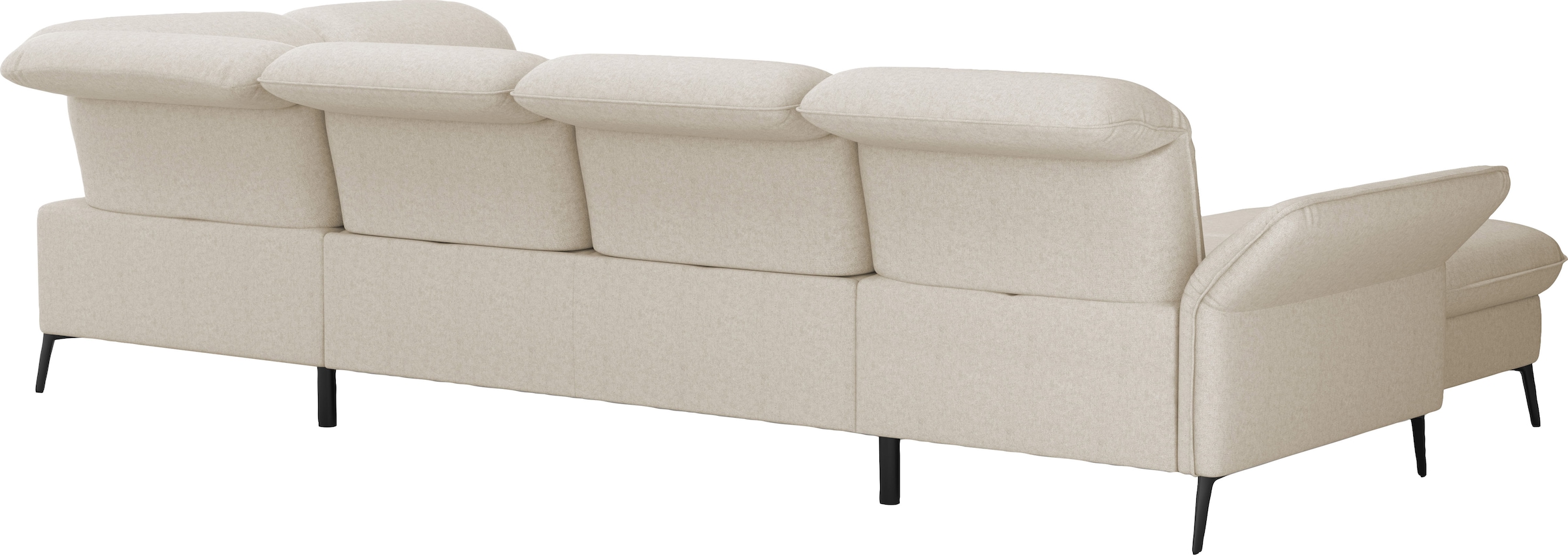 sit&more Wohnlandschaft »Emely, inkl. Sitztiefenverstellung«, wahlweise mit Bettfunktion,Bettkasten,Kopf- & Armteilverstellung