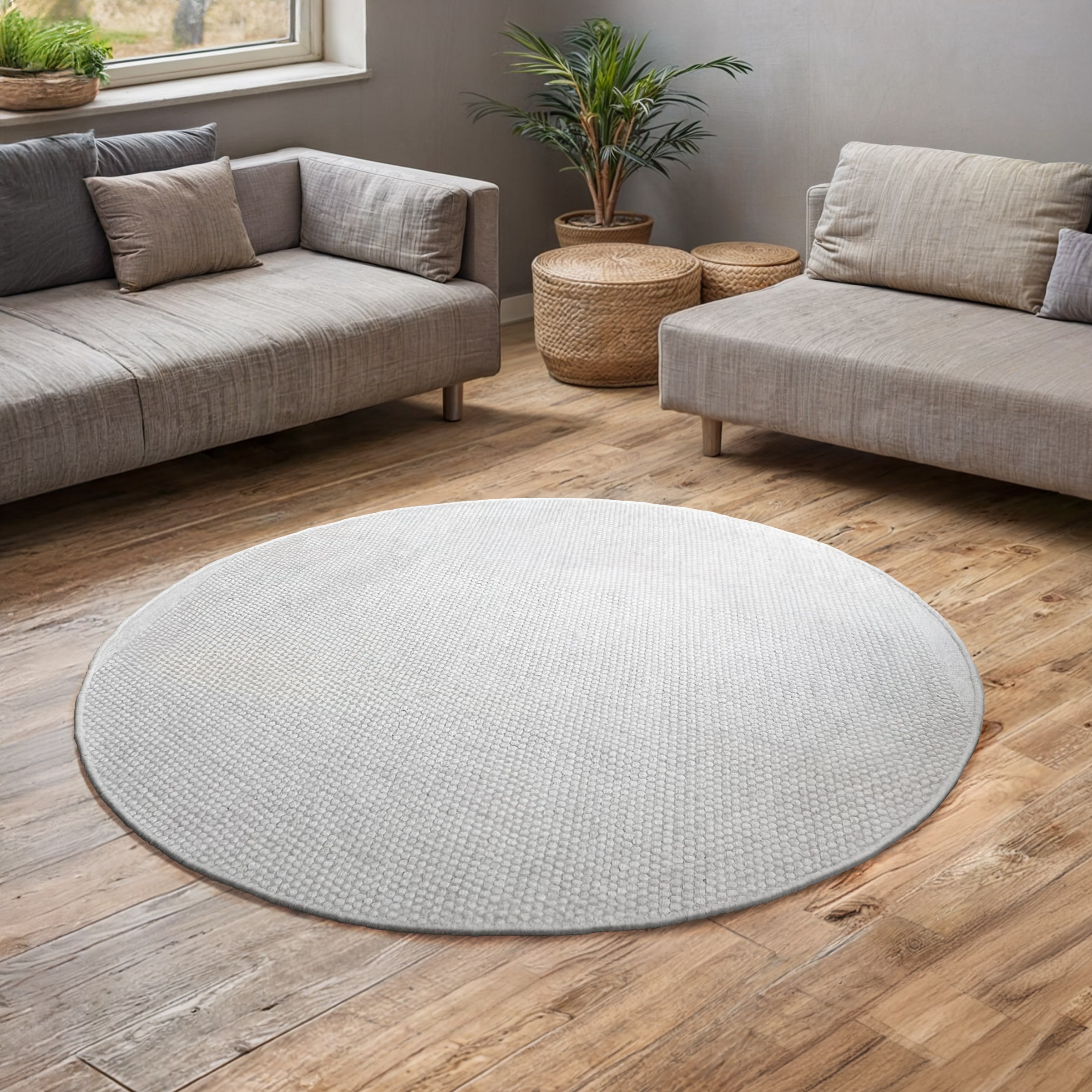 OTTO home Wollteppich »Woolscape 1« rund 10 mm Höhe Wendeteppich, handgeweb günstig online kaufen