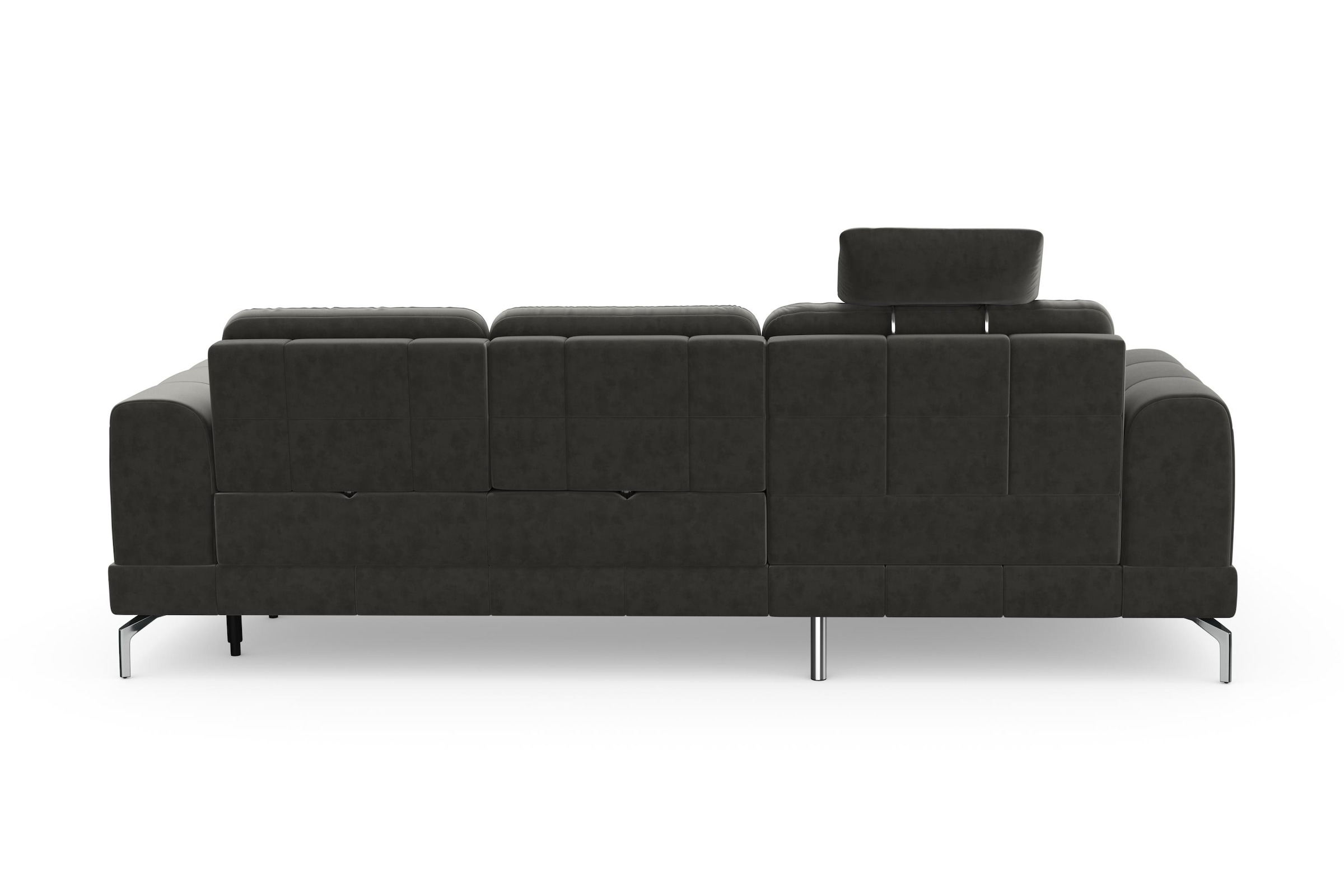sit&more Ecksofa »Bendigo L-Form«, inklusive Sitztiefenverstellung, Bodenfreiheit 15 cm, 2 Fußfarben