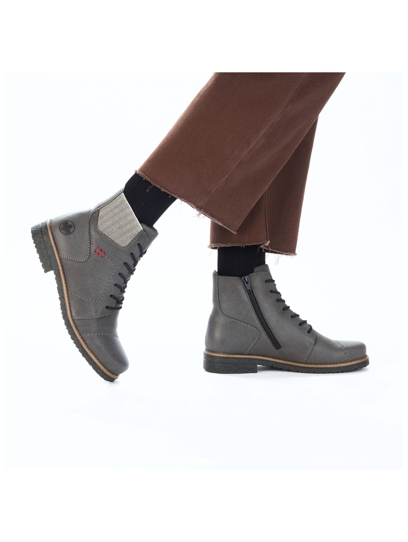 Rieker Schnürstiefelette »Rieker Stiefelette Lederimitat«