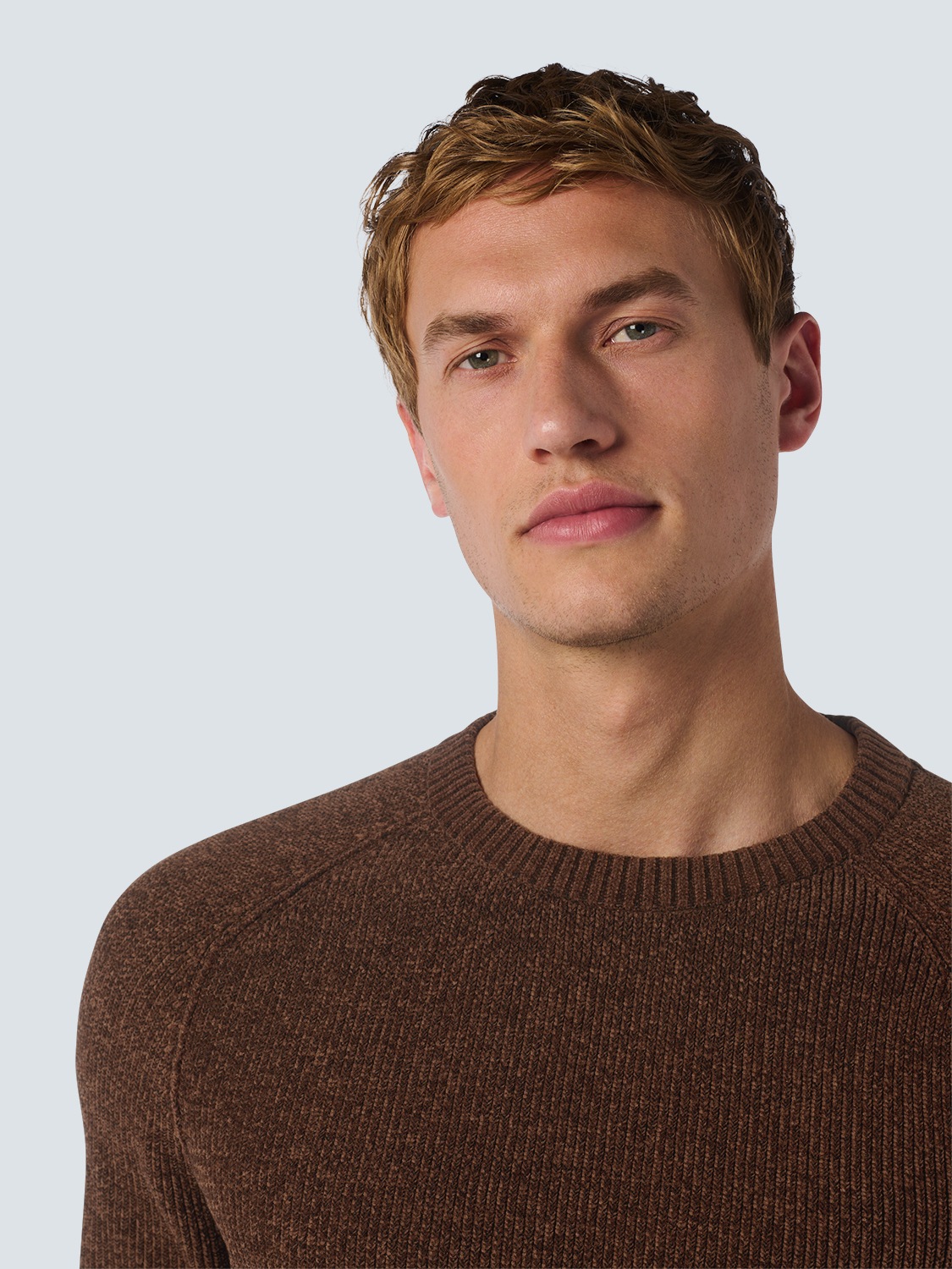 NO EXCESS Rundhalspullover »No Excess Chenillo-Crewneck-Pullover«
