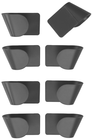 WENKO Küchenorganizer-Set »Topfdeckelhalter«, (Set, 8 tlg.), Halterung für Kochtopfdeckel aus Kunststoff, Befestigen ohne Bohren