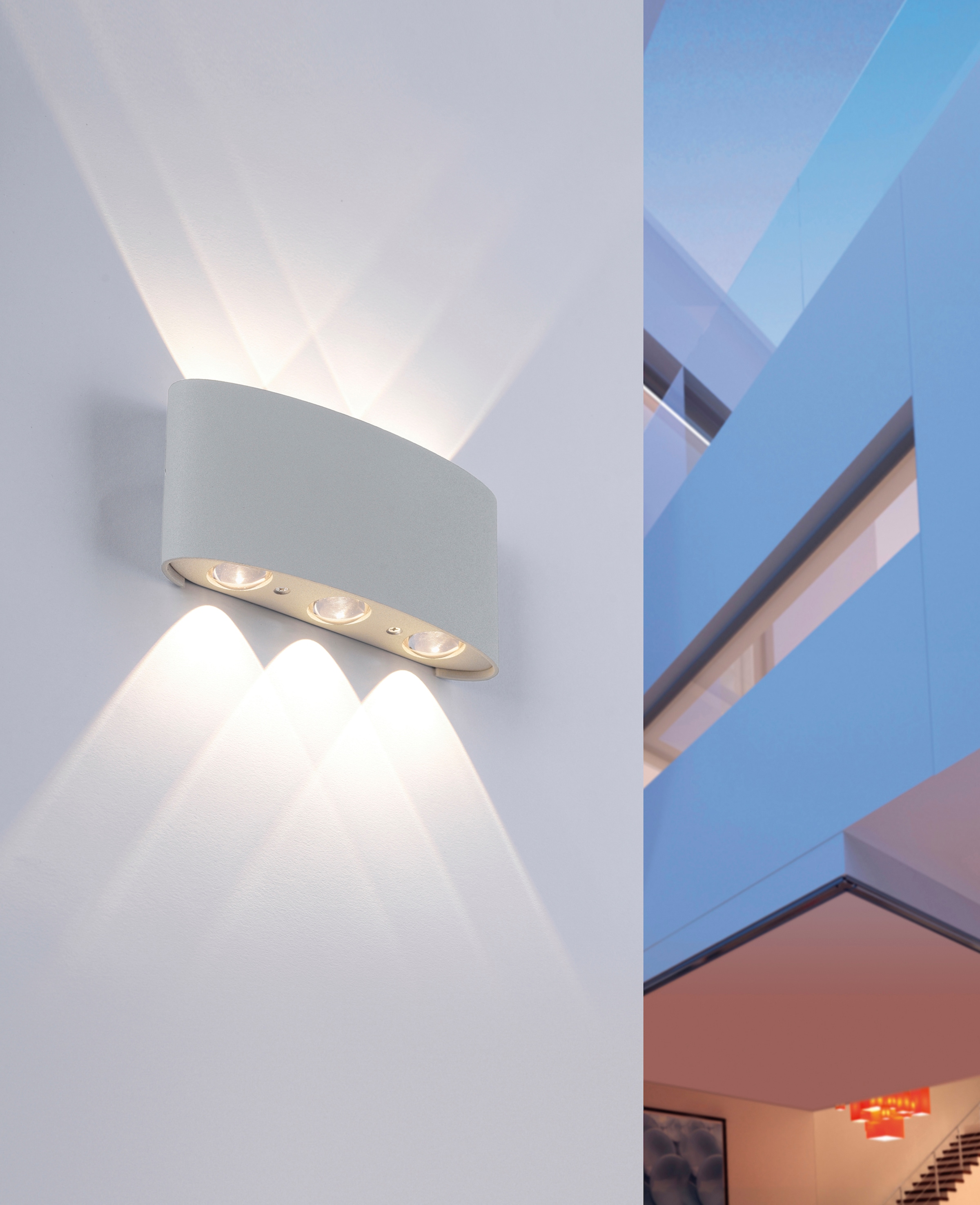 Paul Neuhaus Außen-Wandleuchte »CARLO«, 6 flammig, Leuchtmittel LED-Board | LED fest integriert, Schutzart IP 54, Für Außen- und Innenbereich