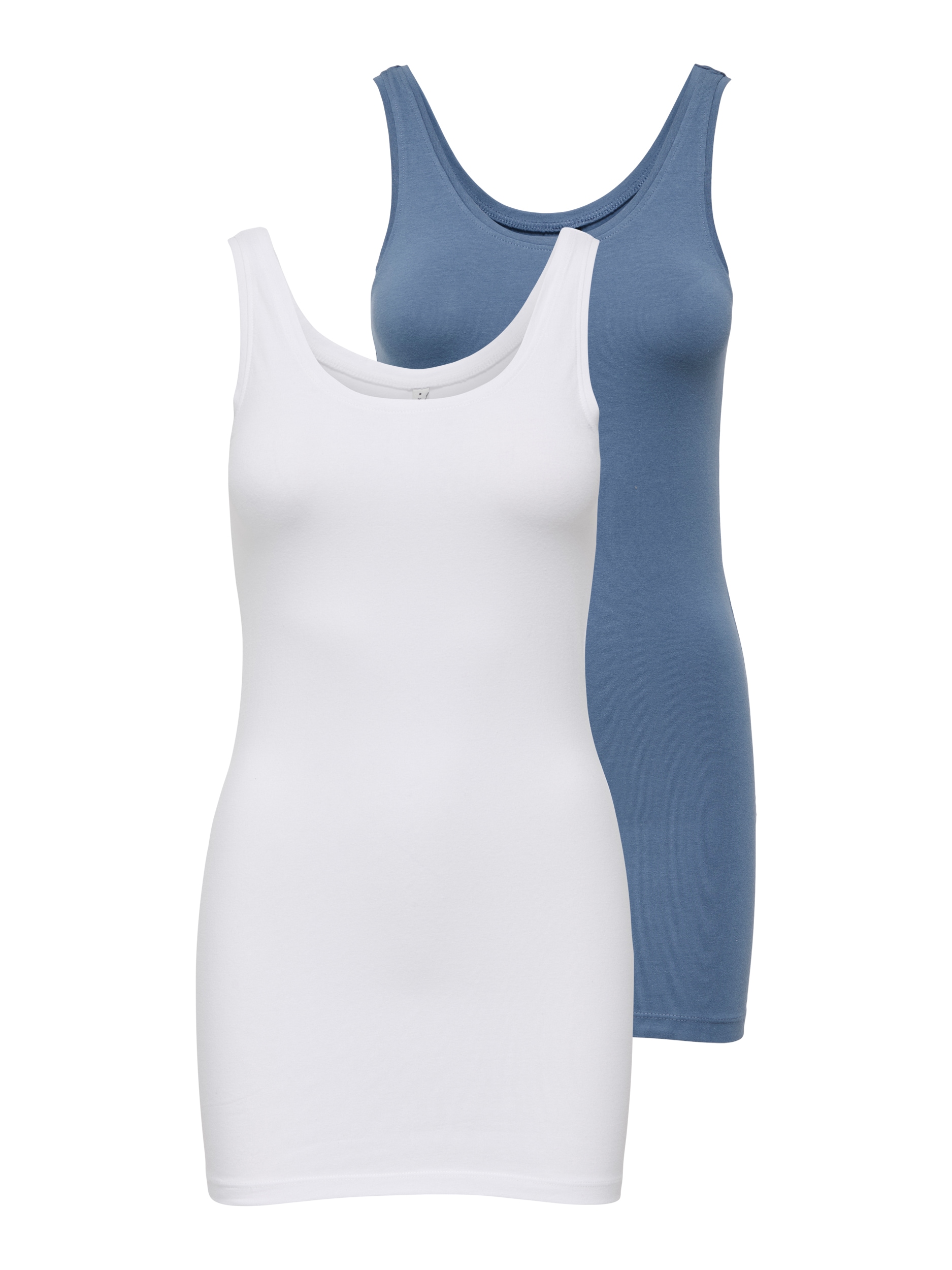 ONLY Tanktop »ONLLIVE LOVE NEW LONG TT 2PACK NOOS«, (Packung, 2er-Pack)