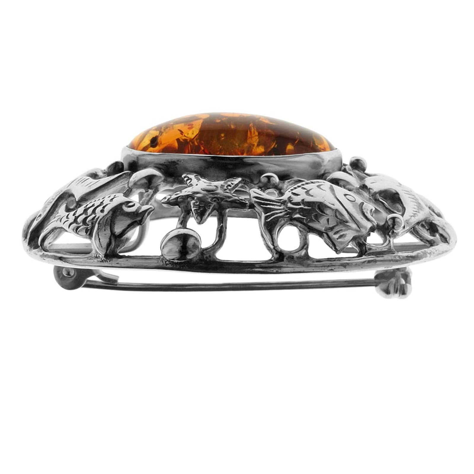 OSTSEE-SCHMUCK Brosche »Ostsee-Schmuck Brosche Fischland 43x35 mm«