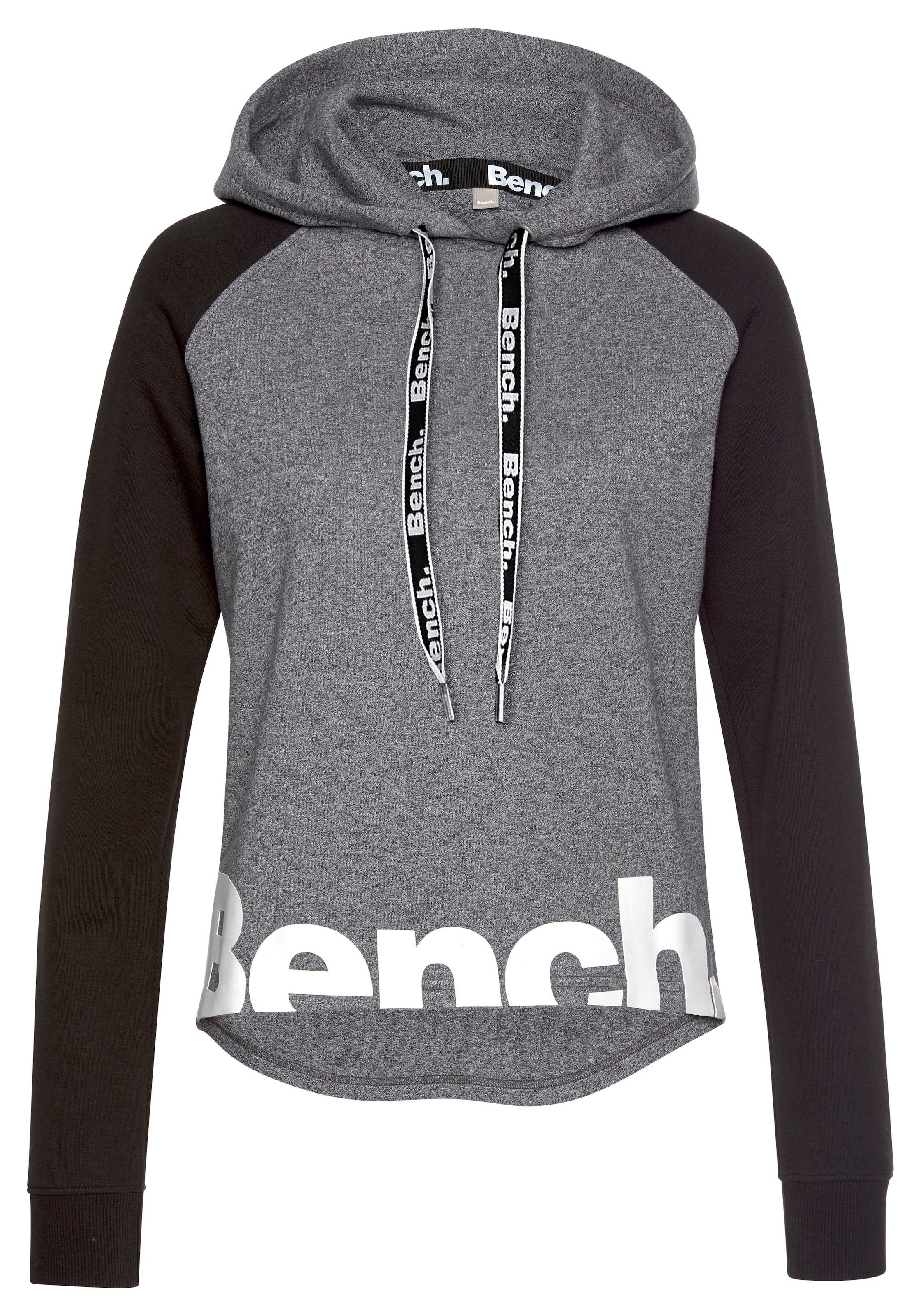 mit online farblich abgesetzten Loungewear Hoodie und Logodruck, Ärmeln Loungeanzug, kaufen Kapuzensweatshirt, Bench.