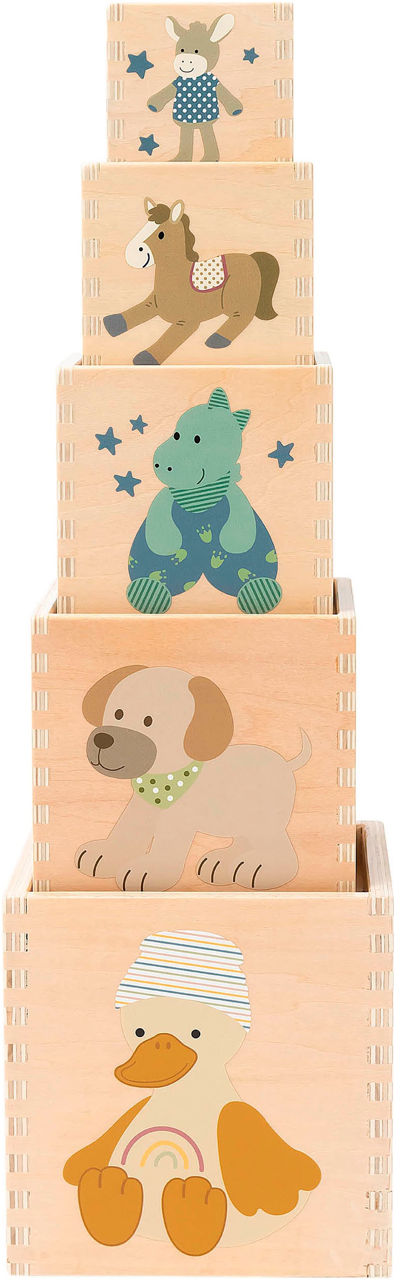 Sterntaler® Stapelspielzeug »Steck- & Stapelspiel« FSC® - schützt Wald