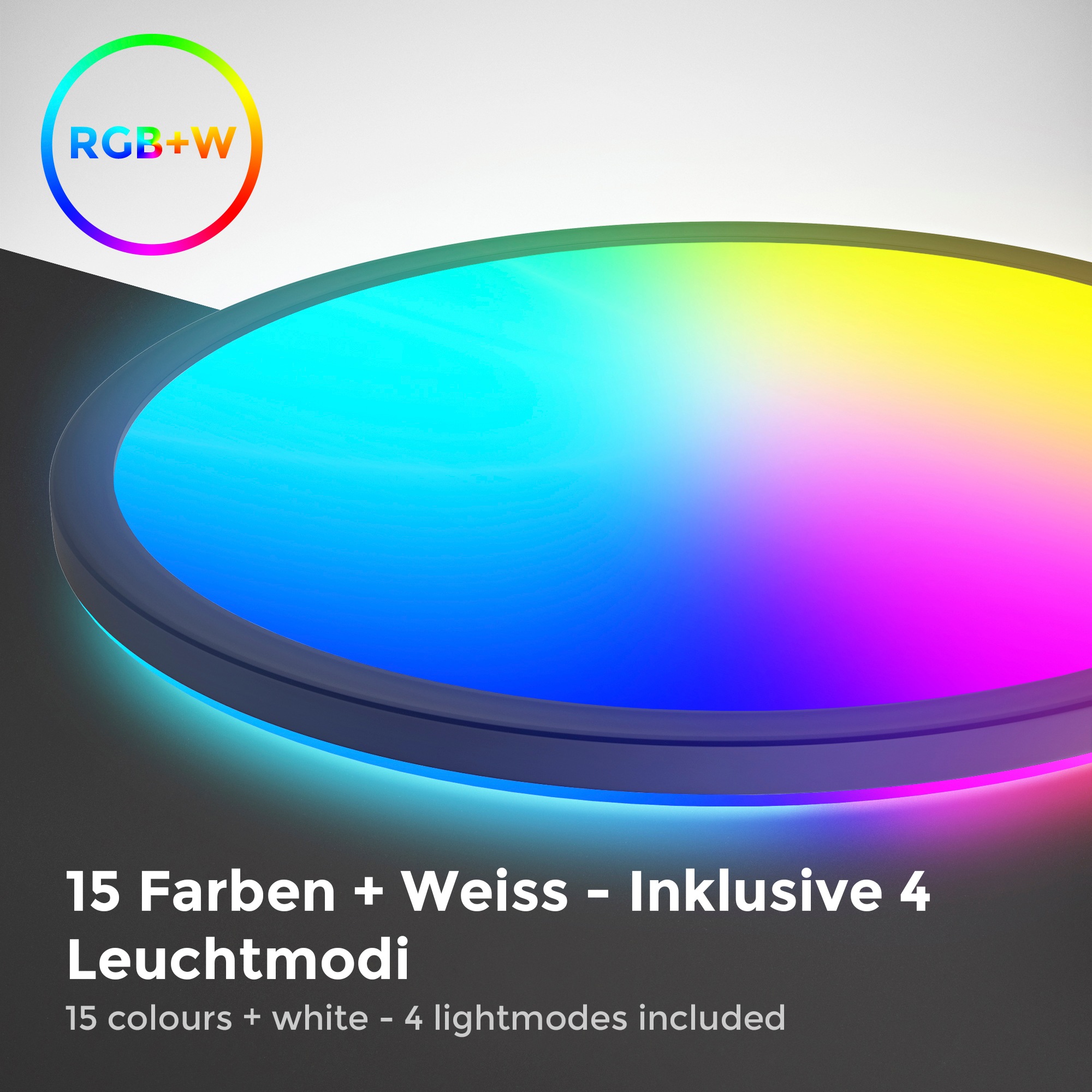 B.K.Licht ultraflache LED Deckenleuchte mit Hintergrundbeleuchtungseffekt, günstig online kaufen