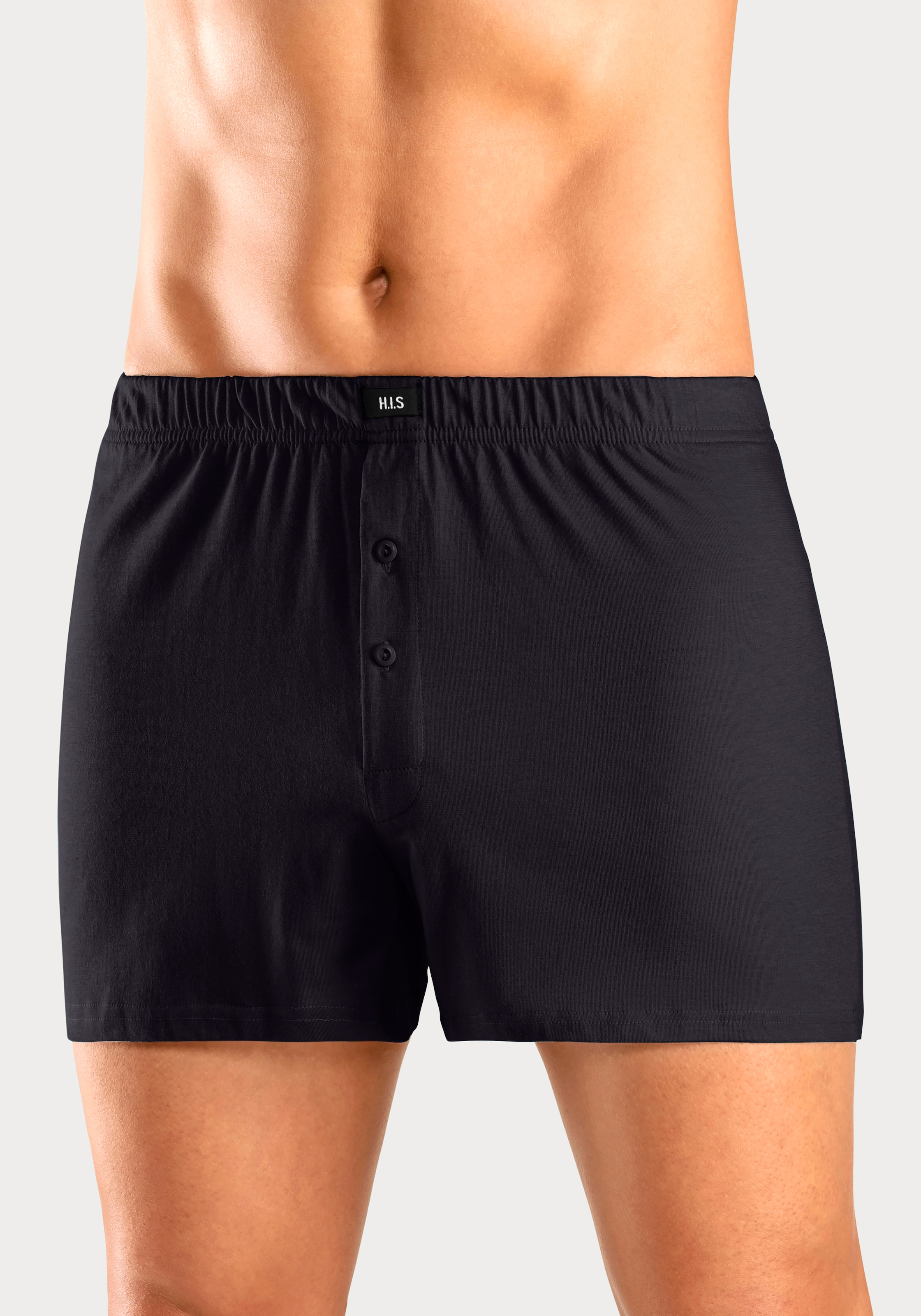 H.I.S Weiter Boxer »Herren Boxer«, (Packung, 5 St.), weite Passform, Komfortbund, aus Baumwoll-Stretch