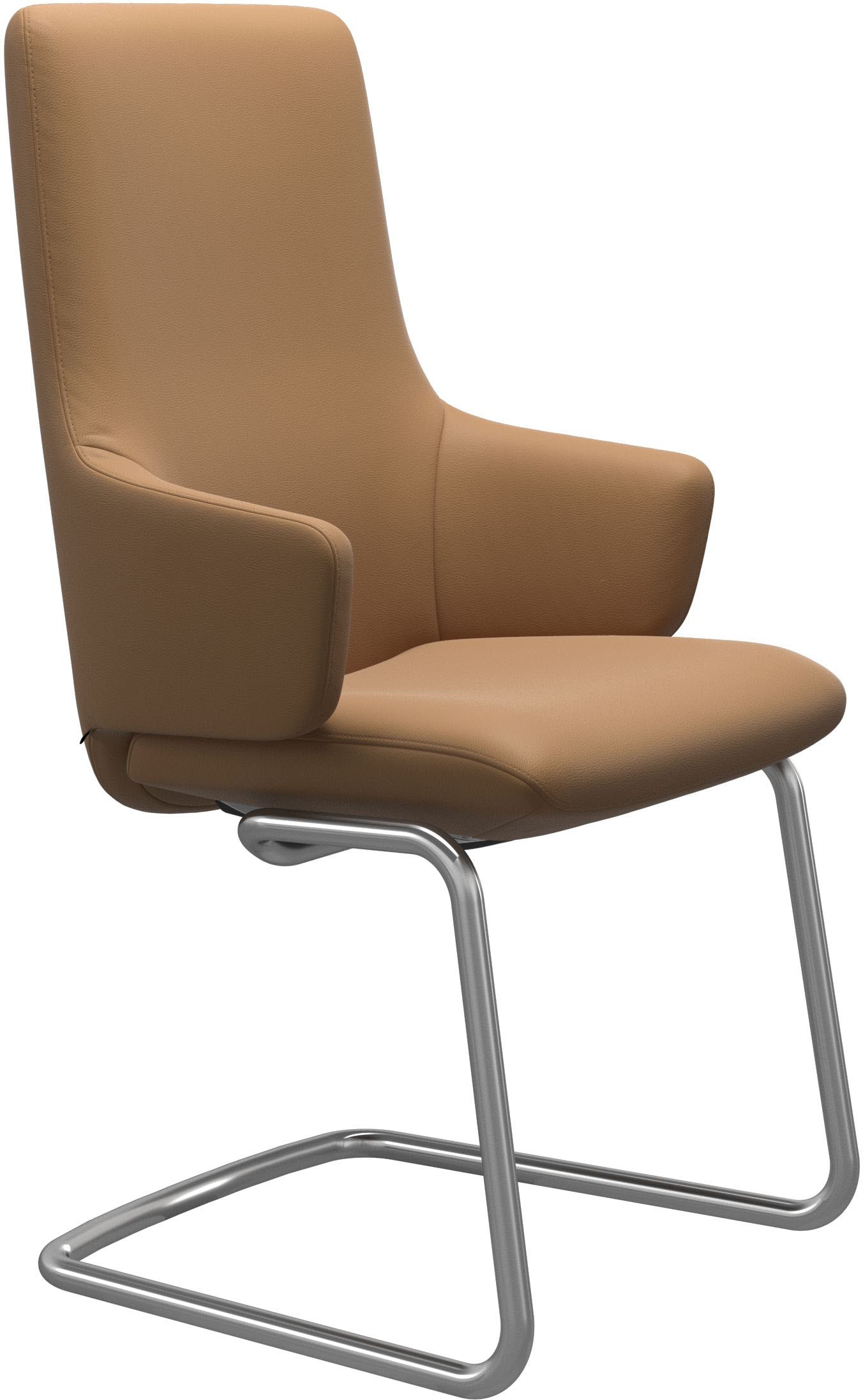 Stressless® Polsterstuhl »Laurel«, Leder PALOMA, High Back mit Armlehne, Größe L, mit Beinen aus Stahl in Schwarz matt