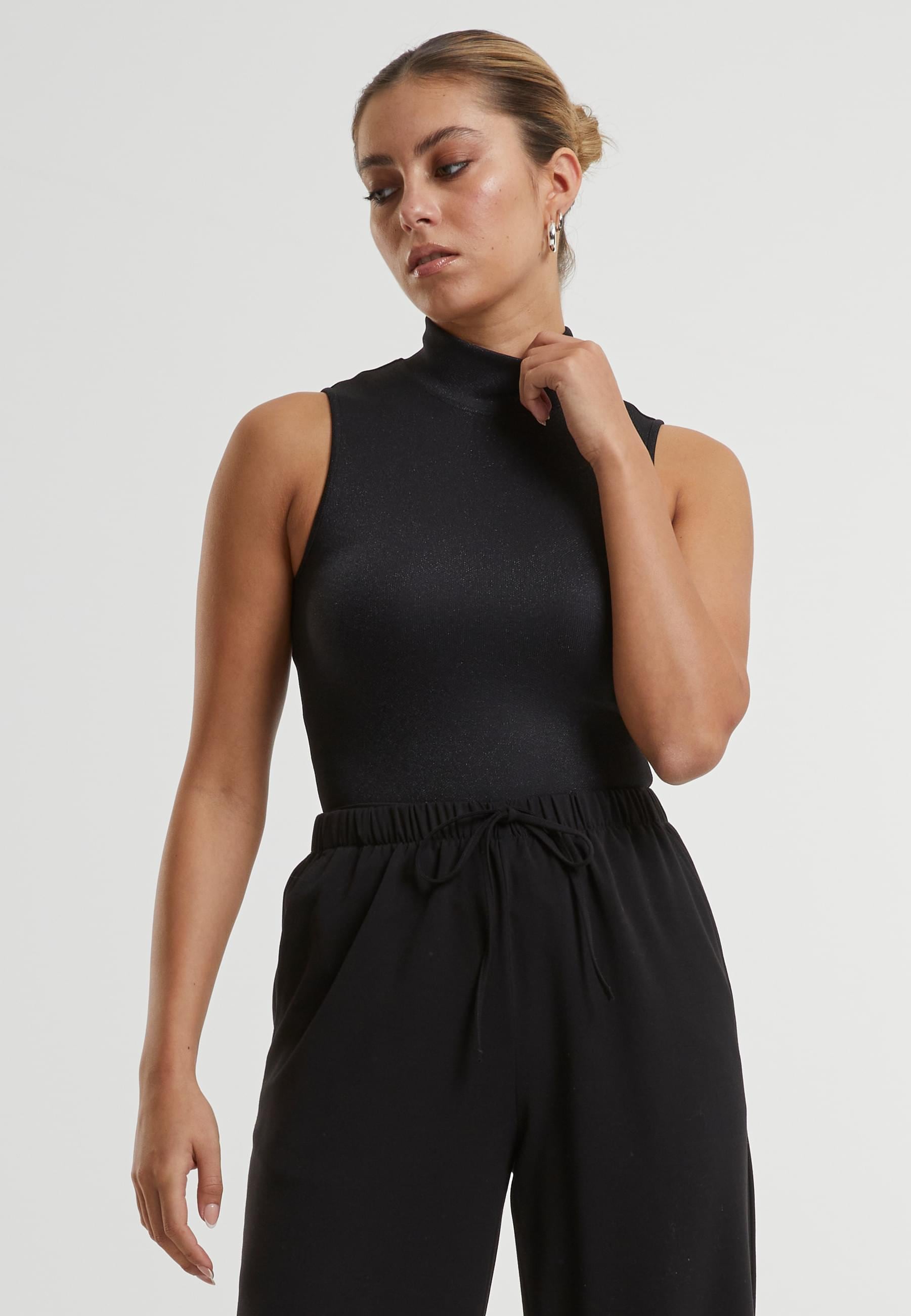 URBAN CLASSICS Body »Urban Classics Ladies Glitter High Neck Body«