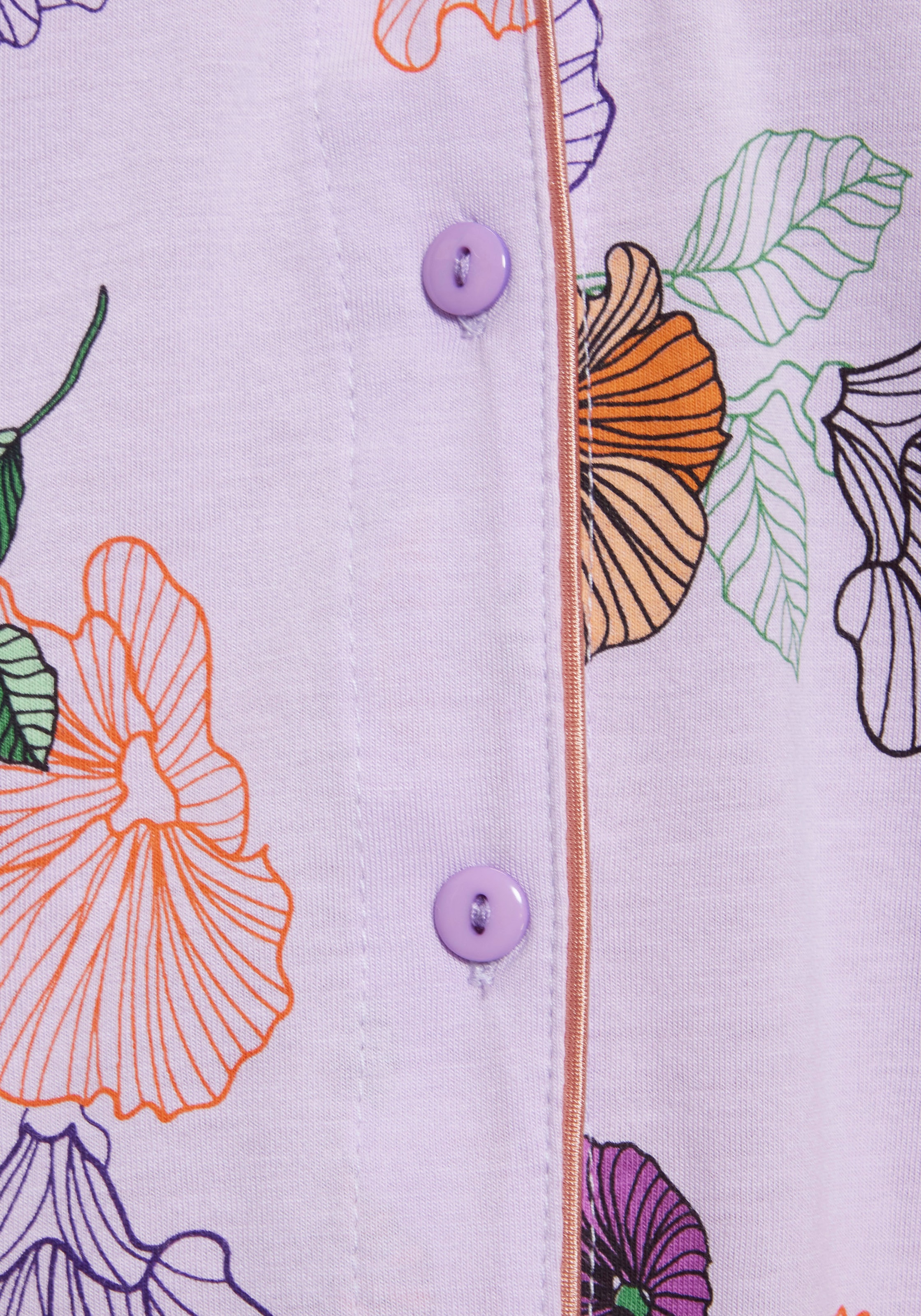 Vivance Dreams Pyjama, (2 tlg.), mit Blumen-Druck