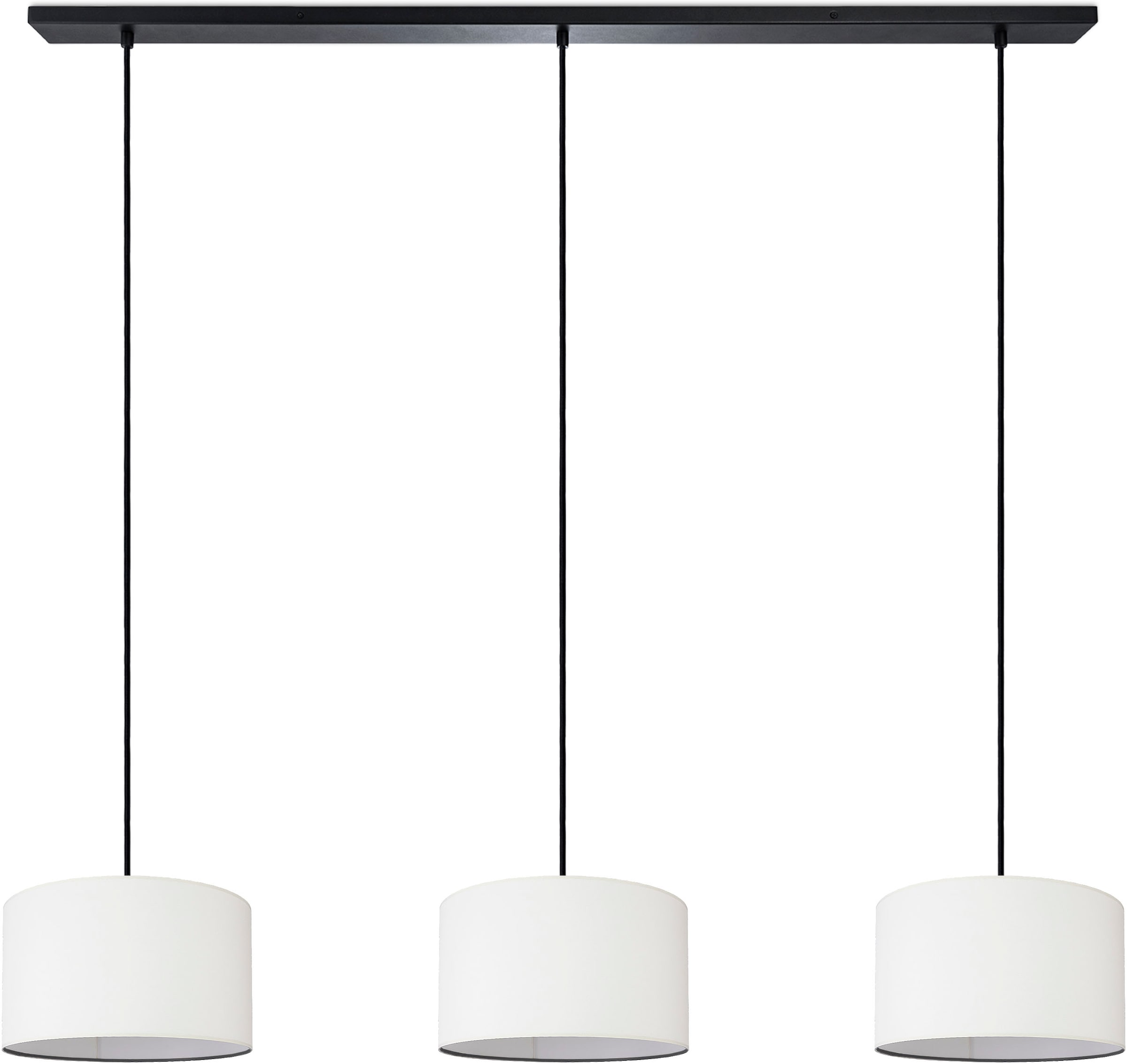 Paco Home Pendelleuchte »HUGO CANVAS UNI COLOR«, Leuchtmittel E27   ohne Le günstig online kaufen