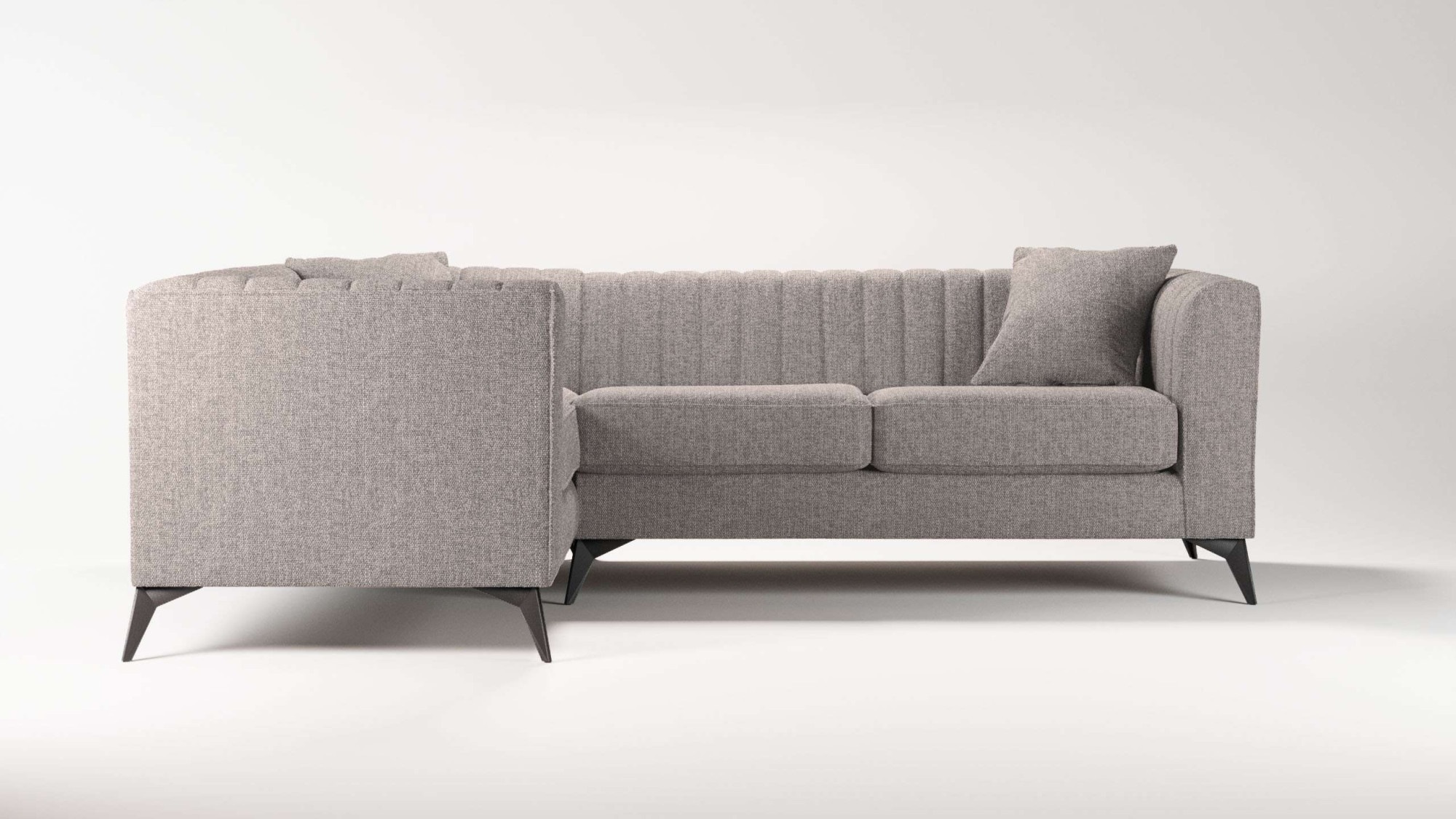Places of Style Ecksofa »MATTHEW L-Form ideal für kleine Räume, Maße B/T/H: günstig online kaufen