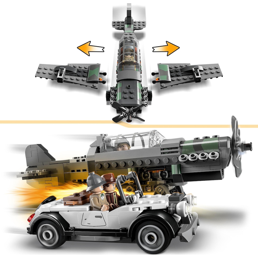 LEGO® Konstruktionsspielsteine »Flucht vor dem Jagdflugzeug (77012), LEGO® Indiana Jones«, (387 St.)