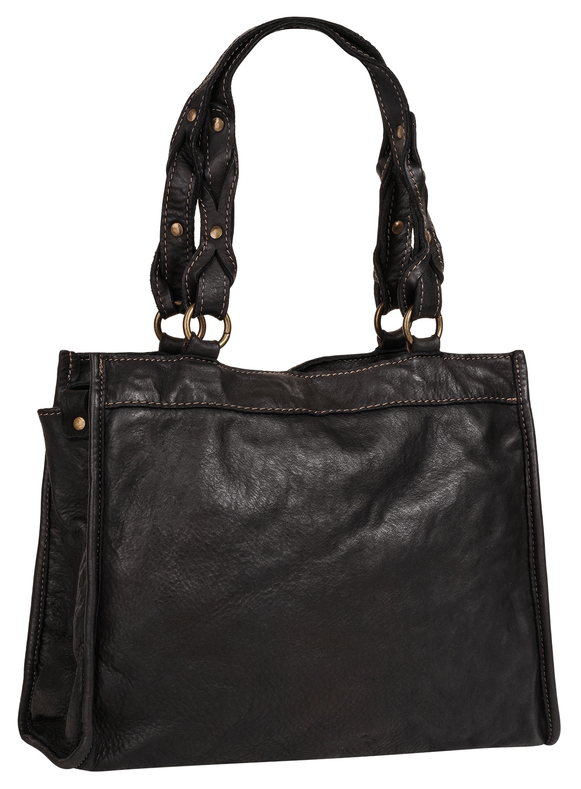 Samantha Look Shopper echt Leder, Made in Italy