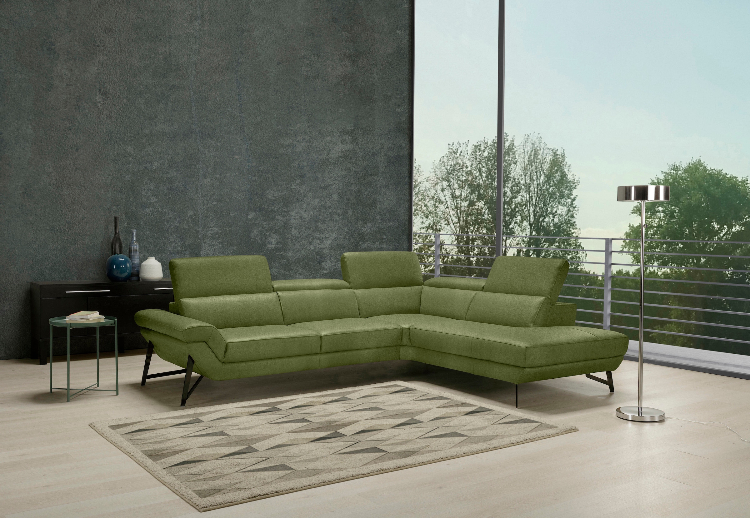 Egoitaliano Ecksofa "Narcisa, Design und Sitzkomfort der Extraklasse,", mit günstig online kaufen