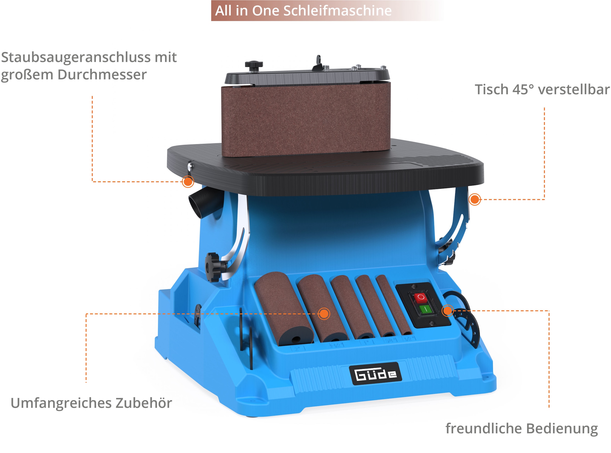 Güde Bandschleifer »Spindel-Bandschleifmaschine GSBSM 500«