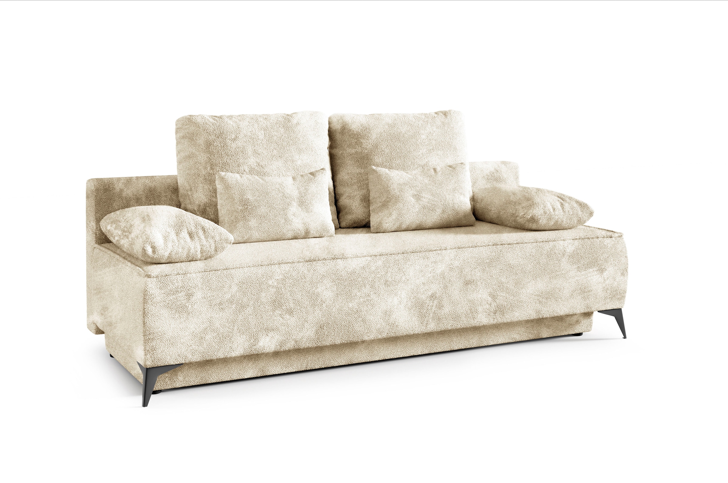 WERK2 Schlafsofa »Indira«, 2-Sitzer Sofa & Schlafcouch mit Bettkasten