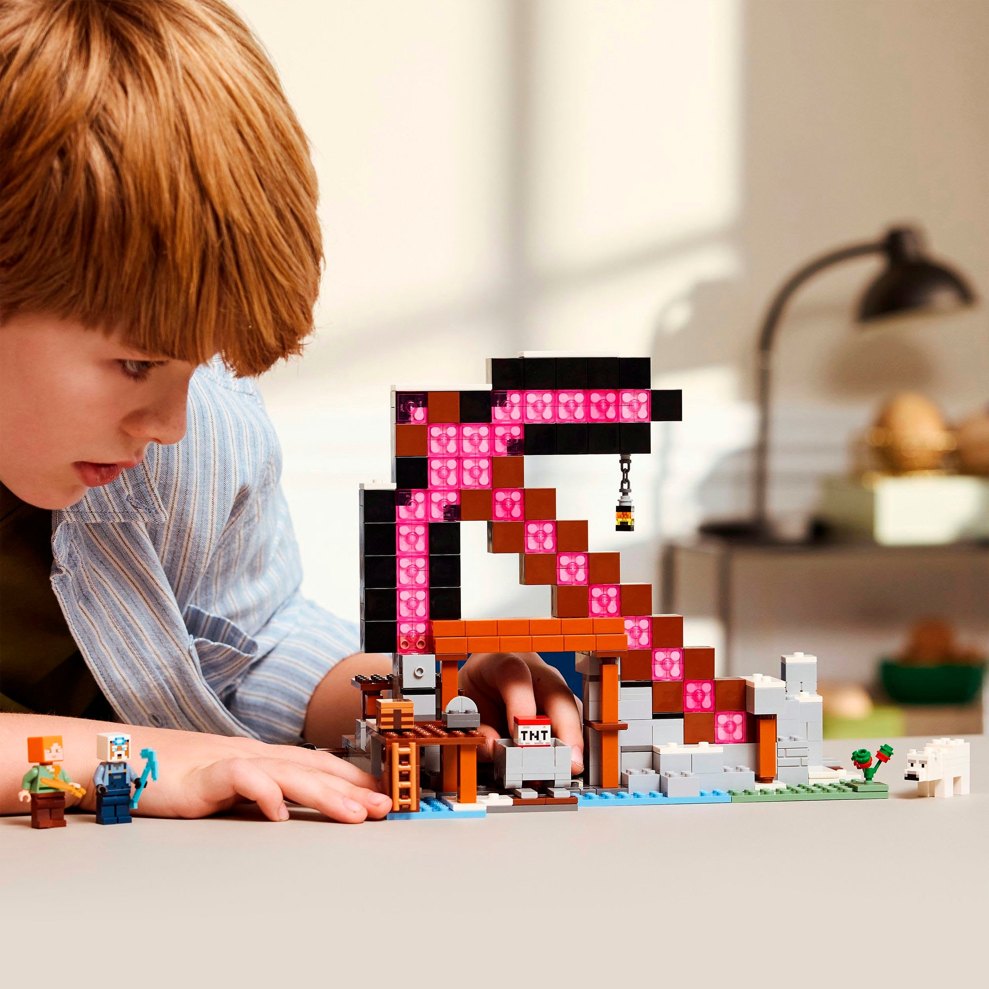 LEGO® Konstruktionsspielsteine »Die Spitzhackenmine (21277), LEGO Minecraft«, (530 St.), Made in Europe