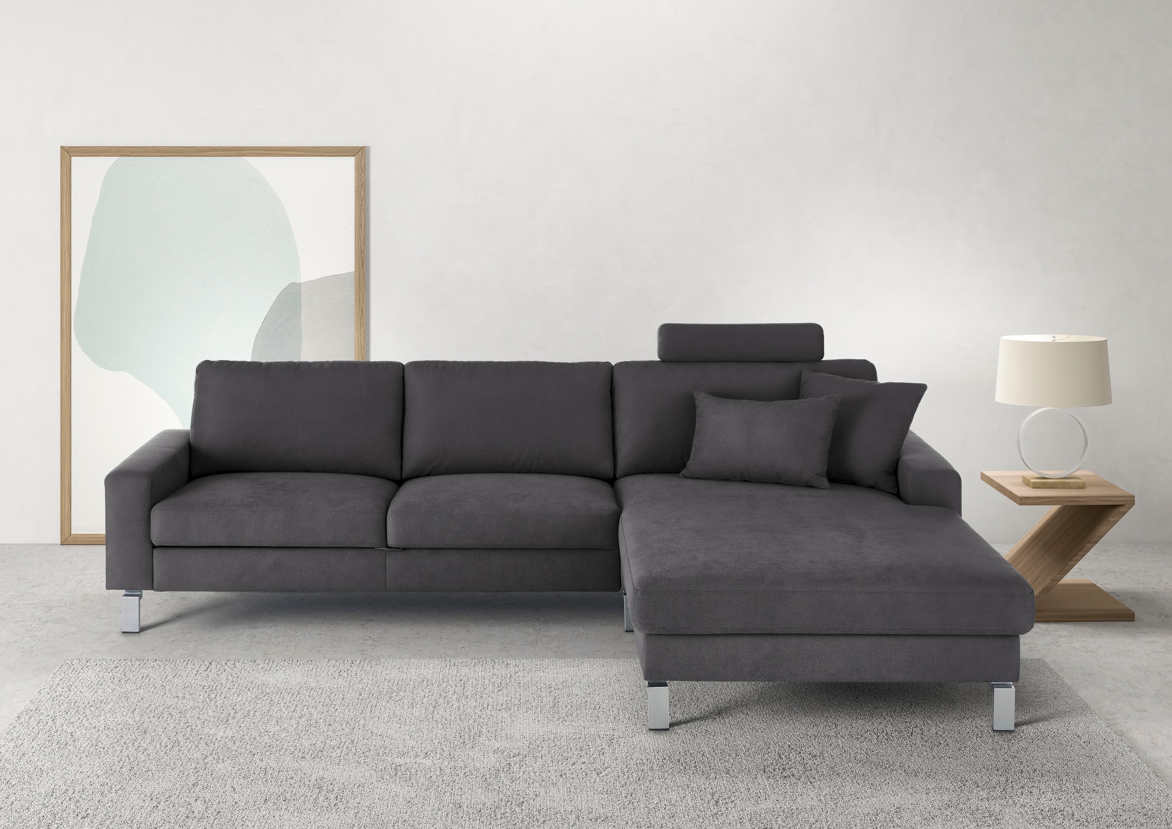 3C Candy Ecksofa "Lecce, wahlweise PUR-Schaumstoff oder Tonnentaschenfederk günstig online kaufen