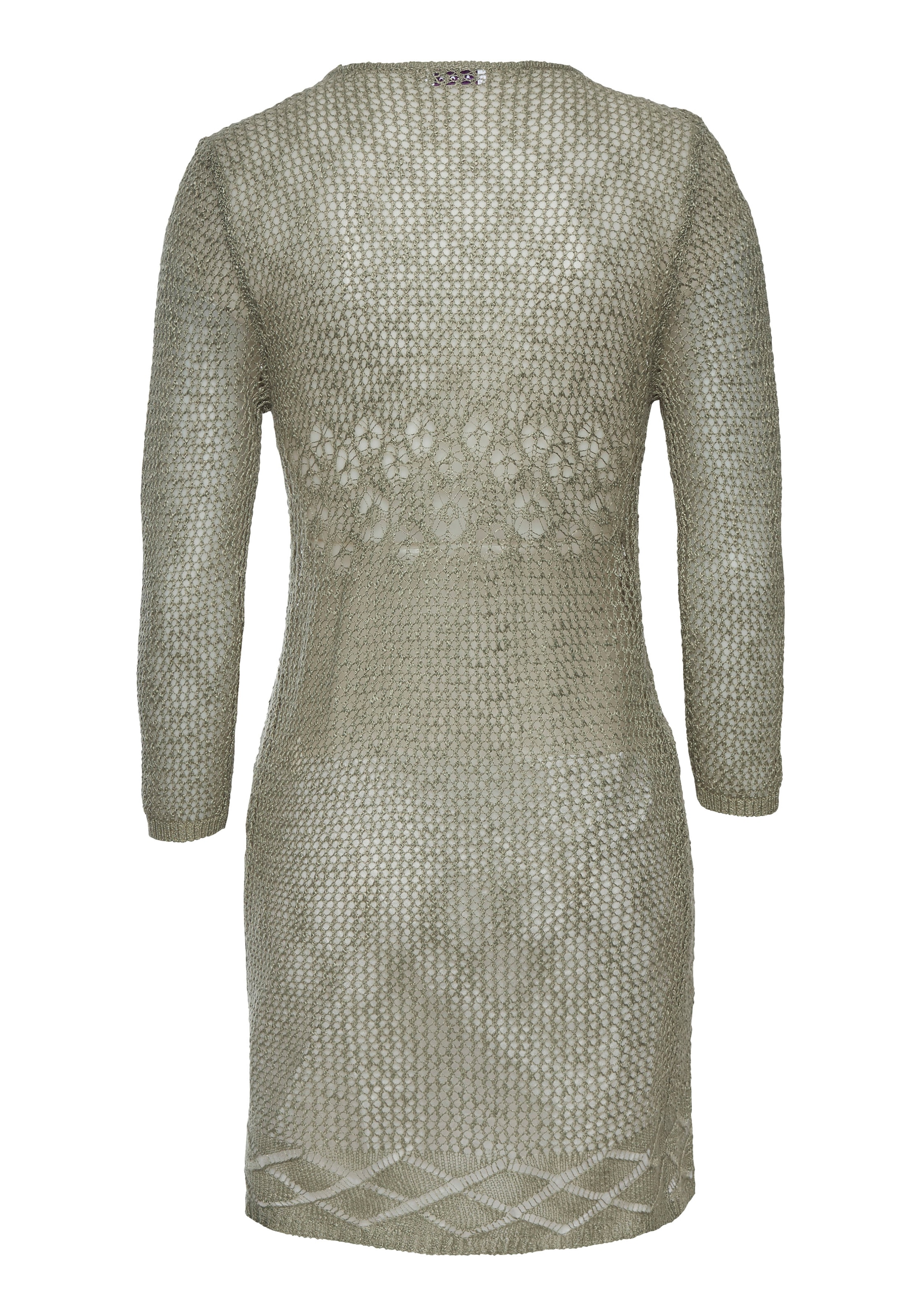 s.Oliver Strickjacke, mit Ajourmuster, Häkeloptik, Strandmode