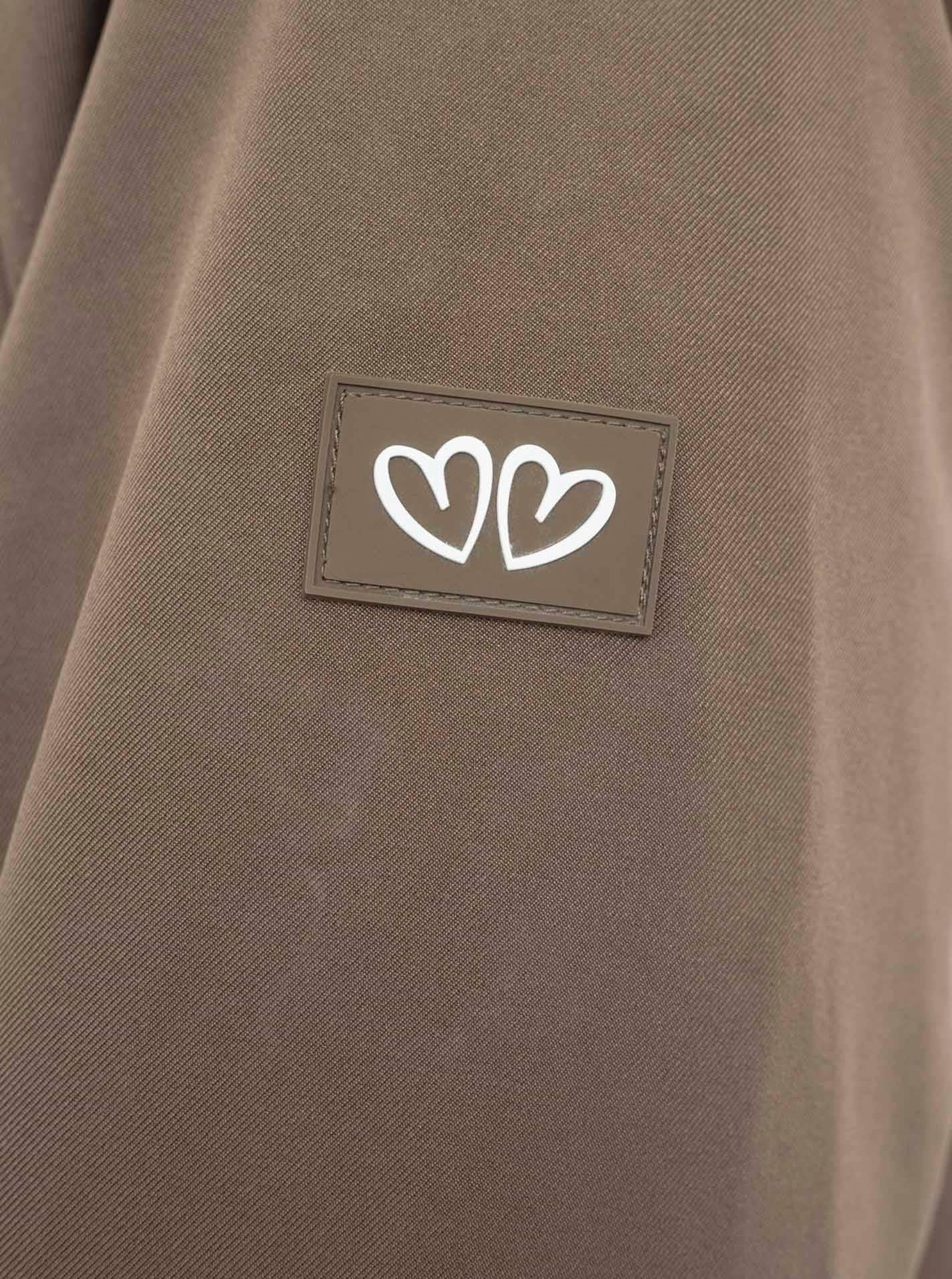 Zwillingsherz Kurzmantel »"Keep Smiling"« Kapuze, verdeckter Reißverschluss