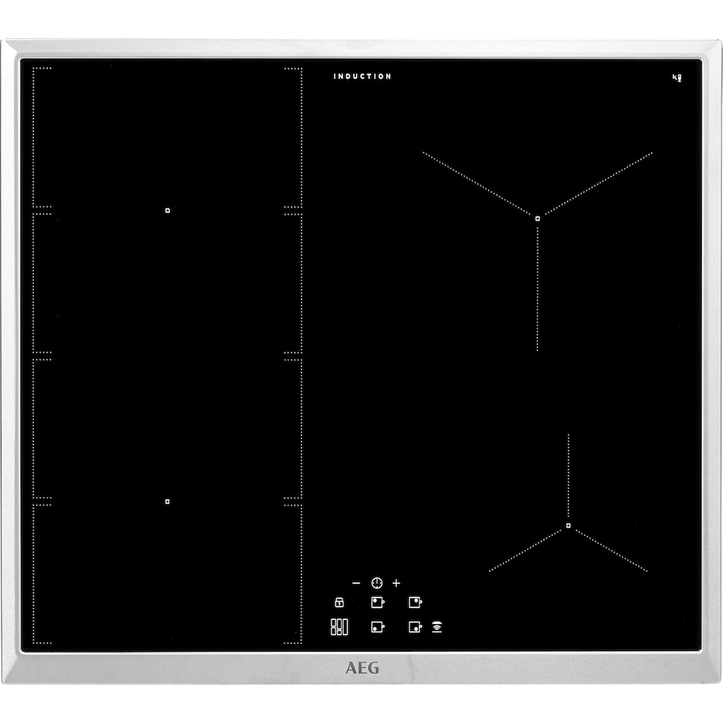 AEG Induktions Herd-Set »TEAMHH4PIF«, EPS635220B 940 321 385, mit Backauszug, Pyrolyse-Selbstreinigung, SenseCook - Kerntemperatursensor