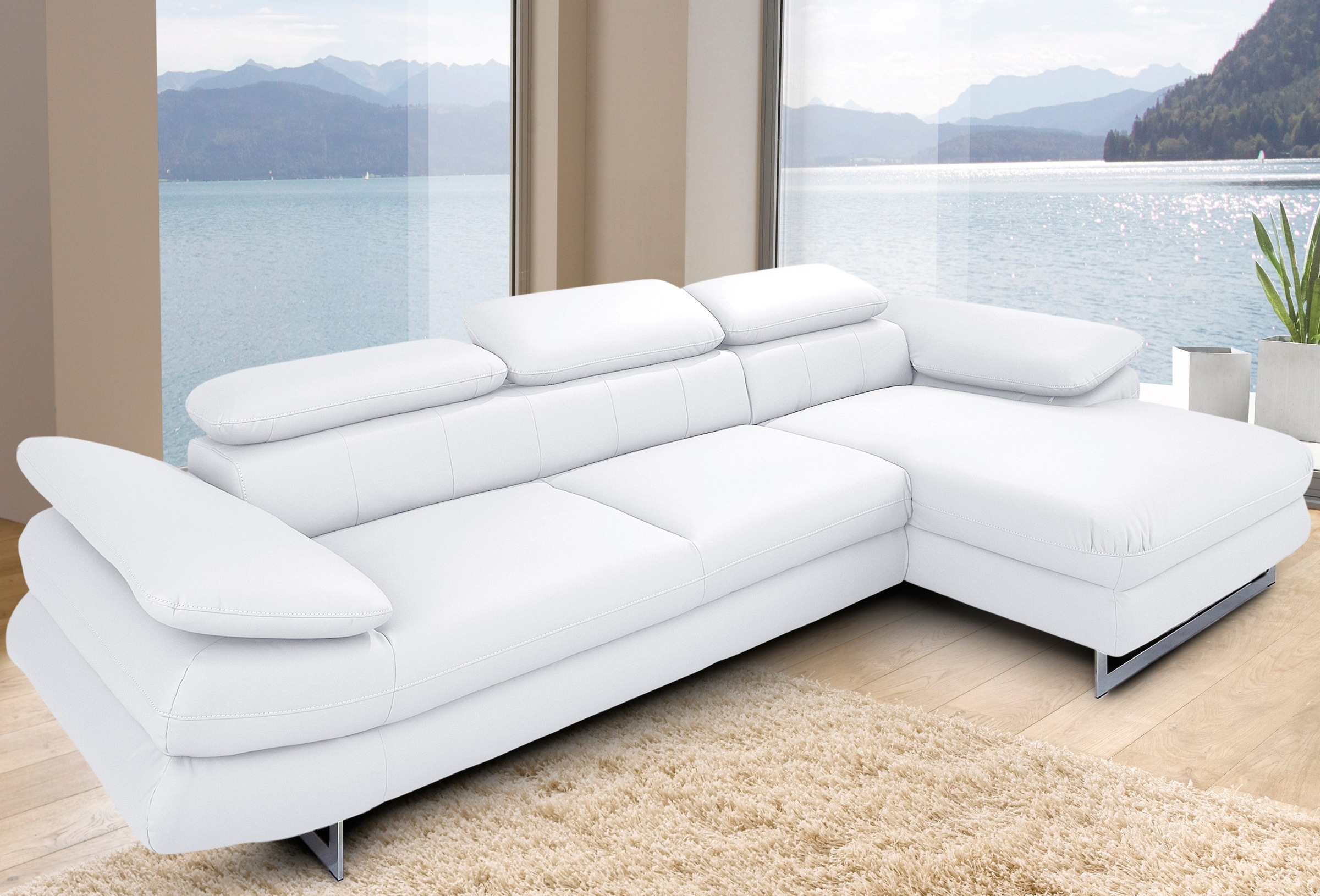 INOSIGN Ecksofa "Solution L-Form" mit Arm- & Kopfteilverstellung, wahlweise günstig online kaufen