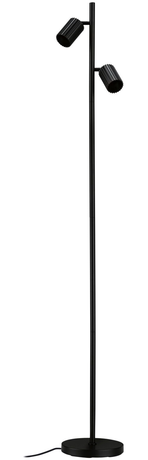 Paulmann Stehlampe »Lirena max 2x7W GU10 Schwarz  230V Metall« GU10 2 Stk. markante Lamellenstruktur