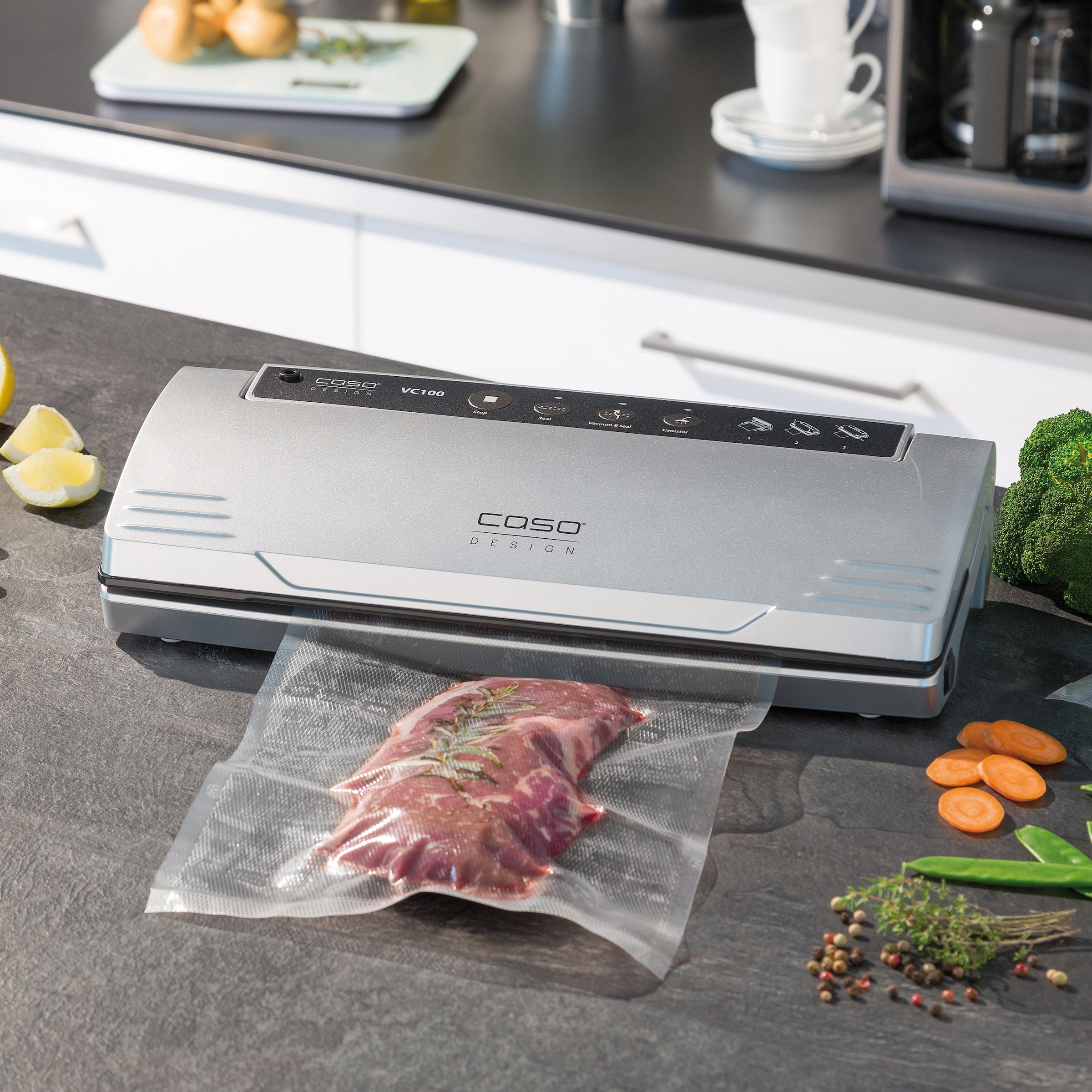 Caso Vakuumierer »VC100« 120 W Inkl. 10 gratis Profi-Beutel