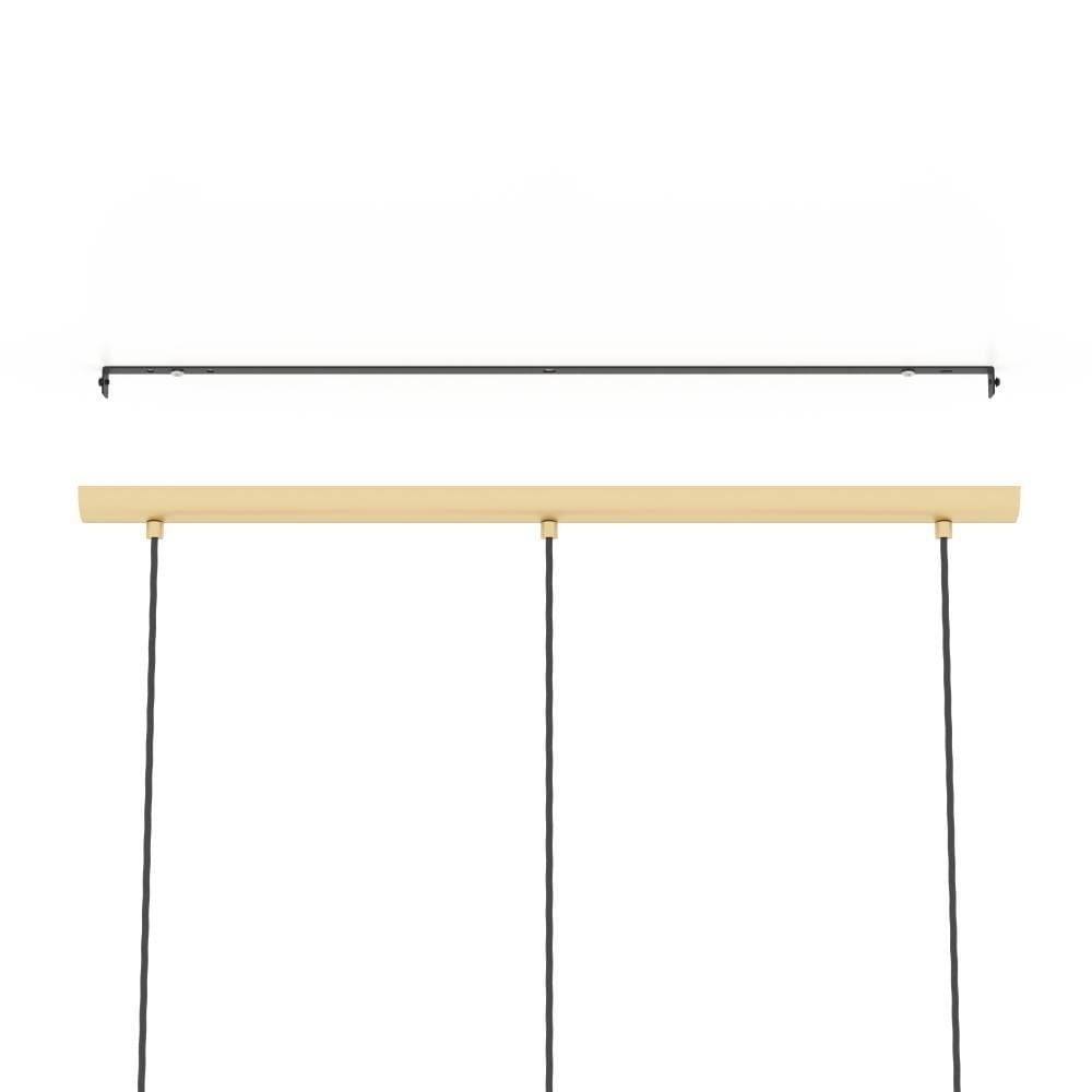 EGLO Hängeleuchte »CARLTON«, 3 flammig, Leuchtmittel E27 | ohne Leuchtmittel, Pendelleuchte, Hängeleuchte im Retro-Design in Gold, Hängelampe