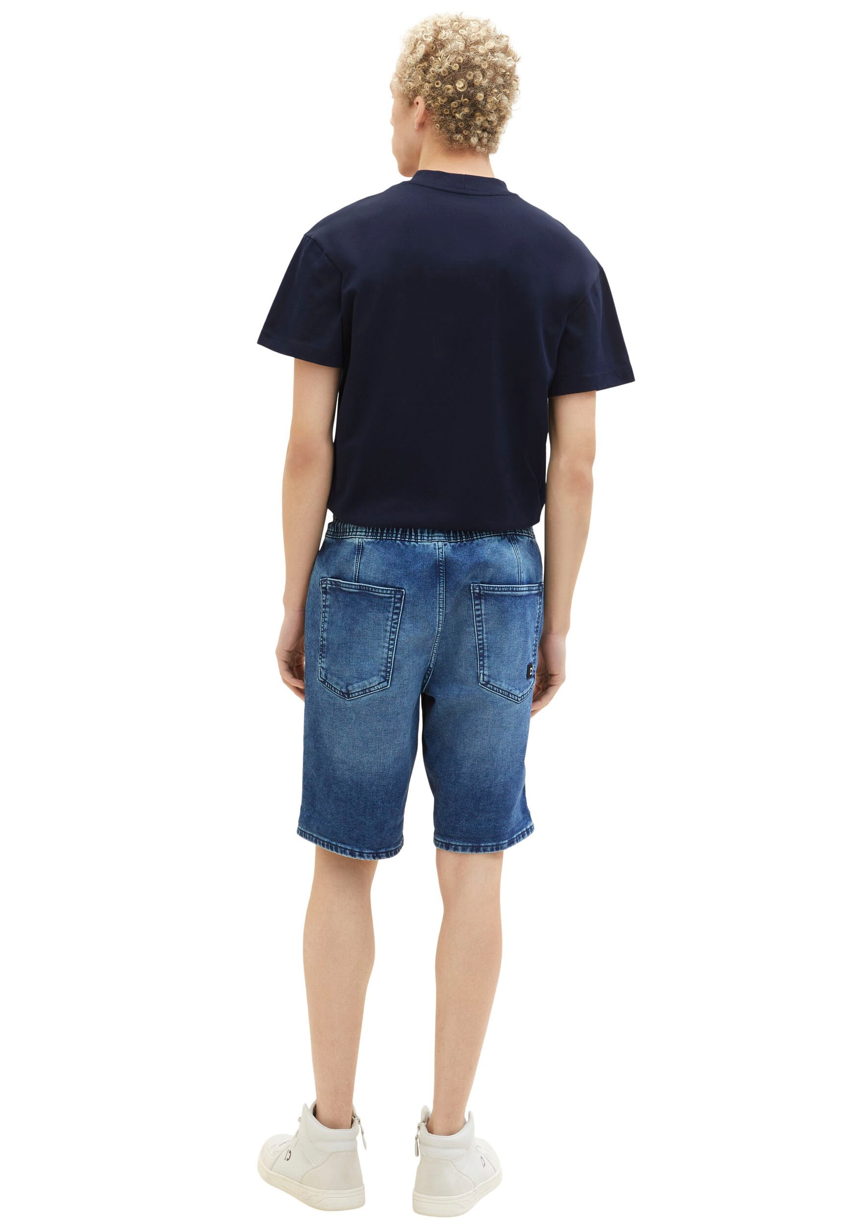 2. Bild von TOM TAILOR Denim Jeansshorts, mit elastischem Tunnelzugbund