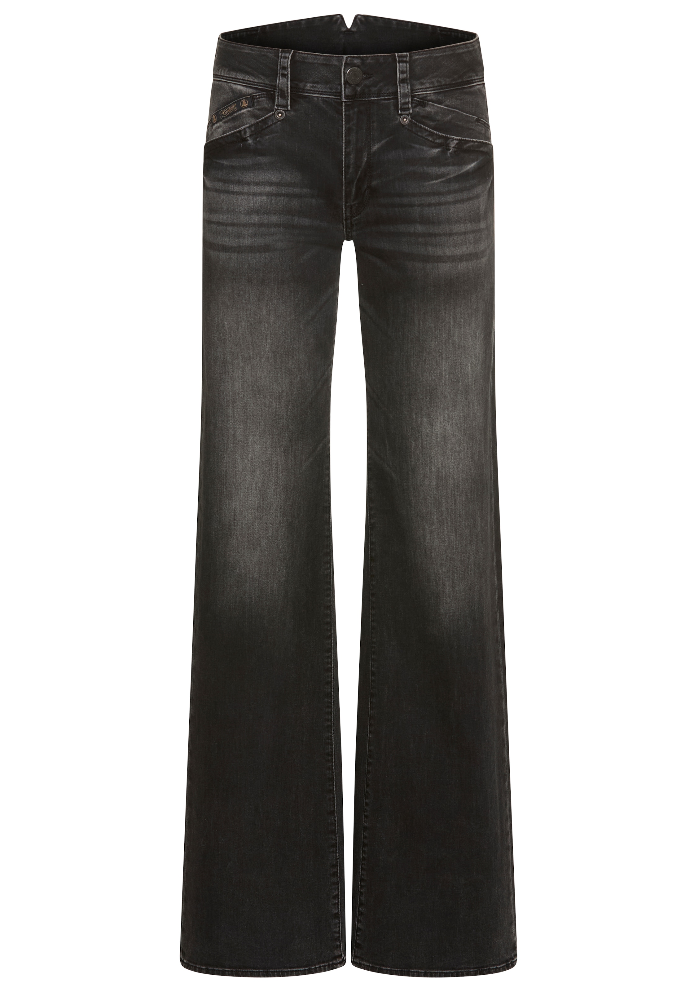 Herrlicher Straight-Jeans »Prime New Denim Black Light«, mit hohem Bund