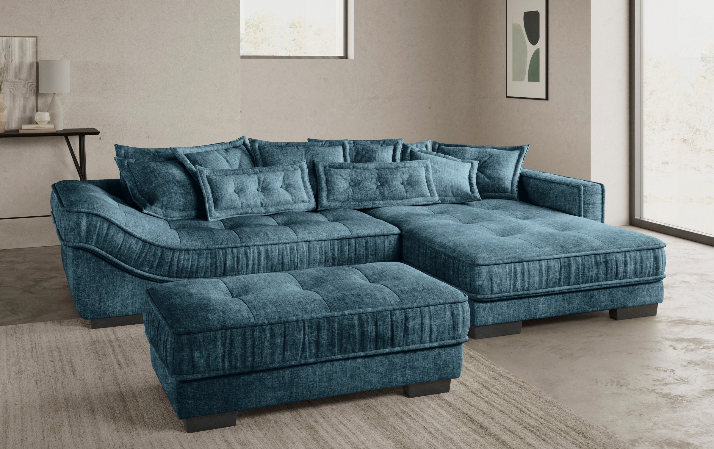 Mr. Couch Ecksofa »Diwan II DuraFlex L-Form«, DuraFlex-Kaltschaumpolsterung, bis 140 kg, 4 Bezugsqualitäten