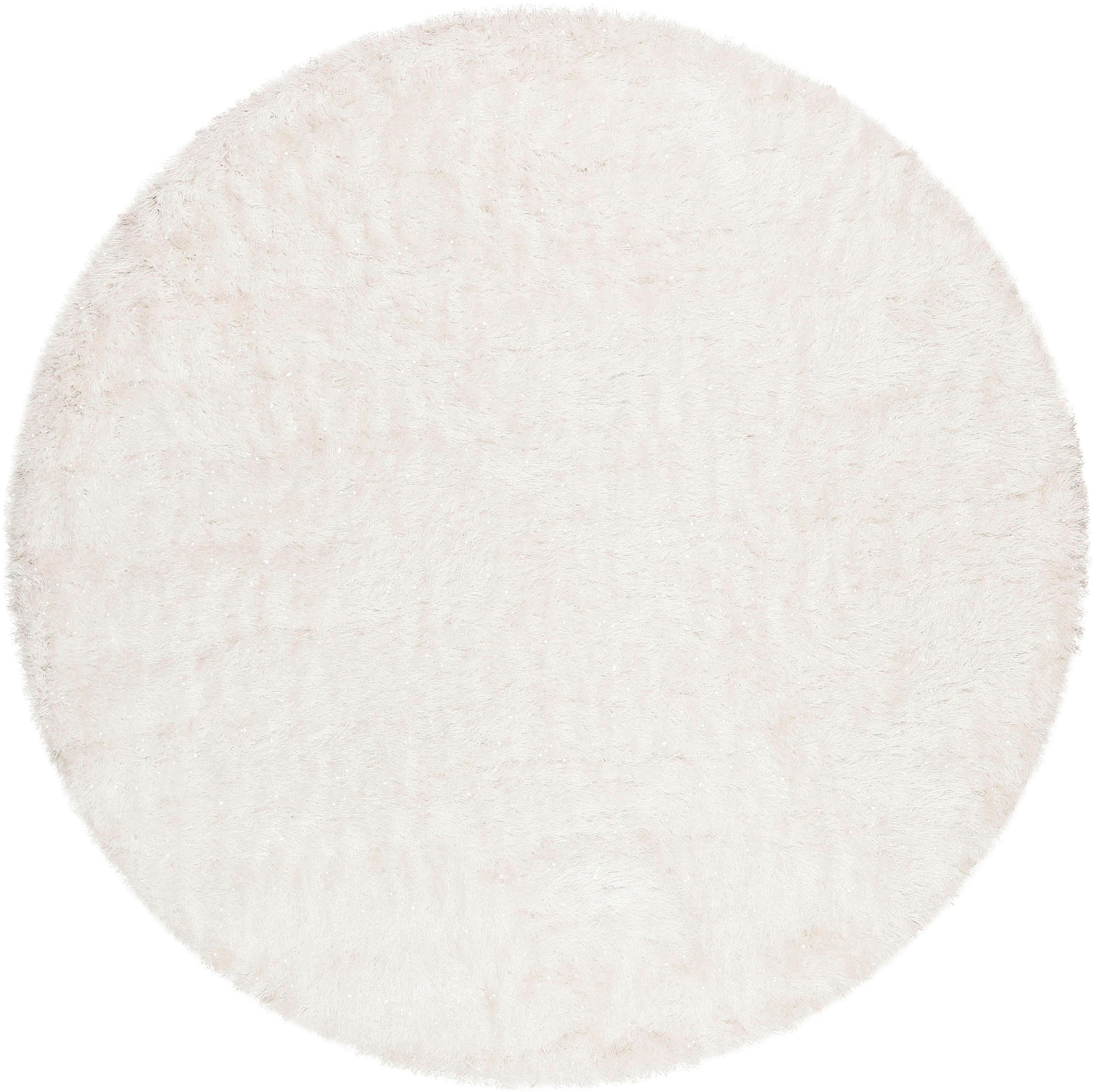 Wecon home Hochflor-Teppich »Shiny Touch«, rund, 70 mm Höhe, Wohnzimmer