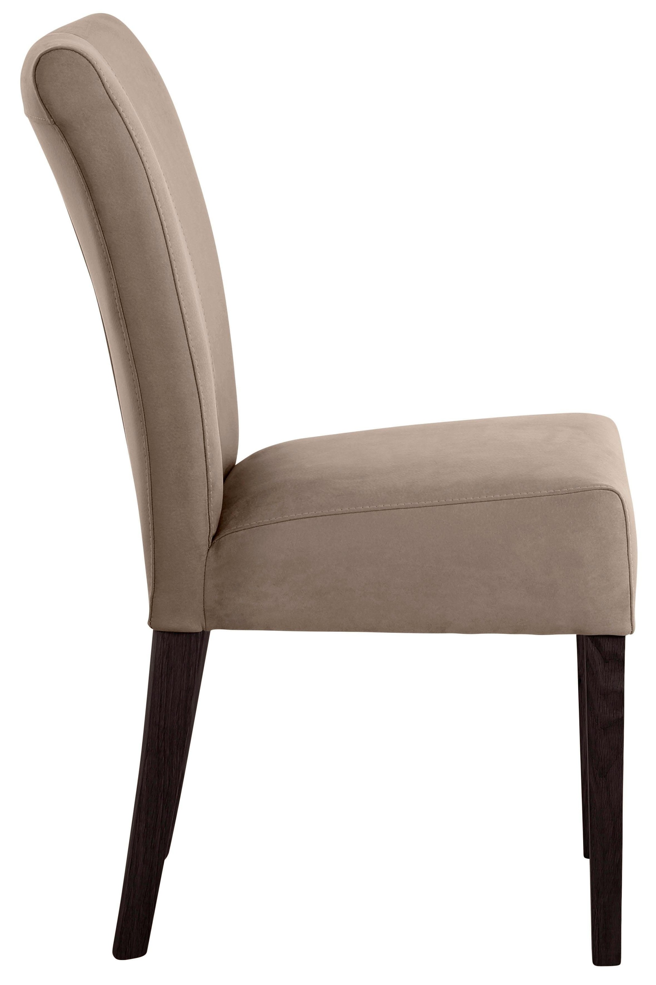Home affaire Esszimmerstuhl »Queen«, (Set), 2 St., Luxus-Microfaser, Beine günstig online kaufen
