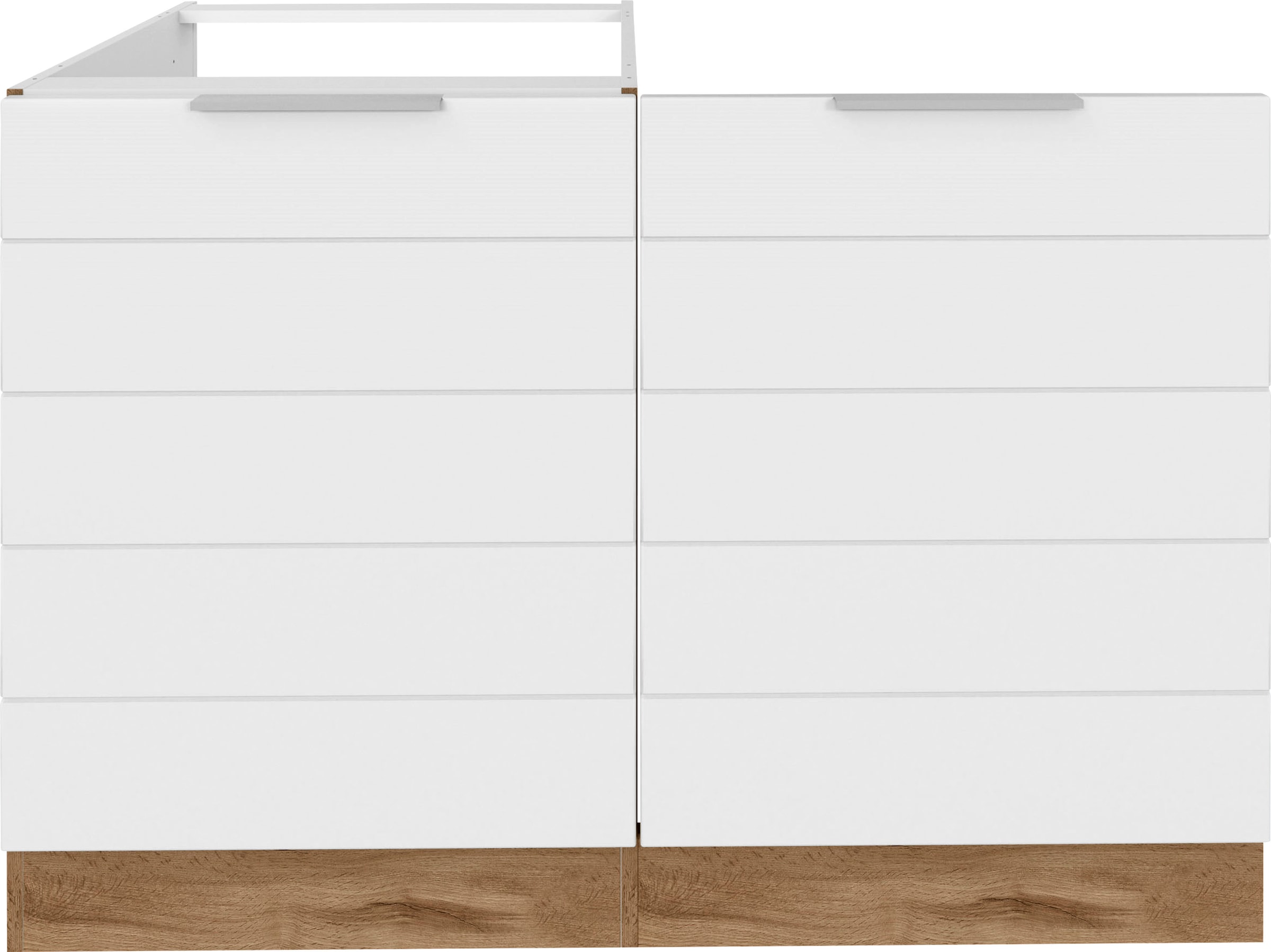 HELD MÖBEL Spülenschrank »Luhe«, 120 cm breit, hochwertige MDF-Fronten mit waagerechter  Lisene auf Raten kaufen