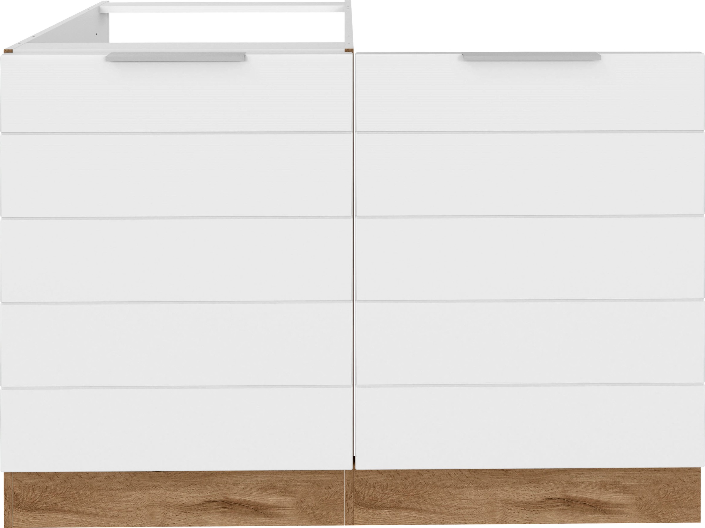 KOCHSTATION Spülenschrank "KS-Luhe" 120 cm breit, hochwertige MDF-Fronten m günstig online kaufen