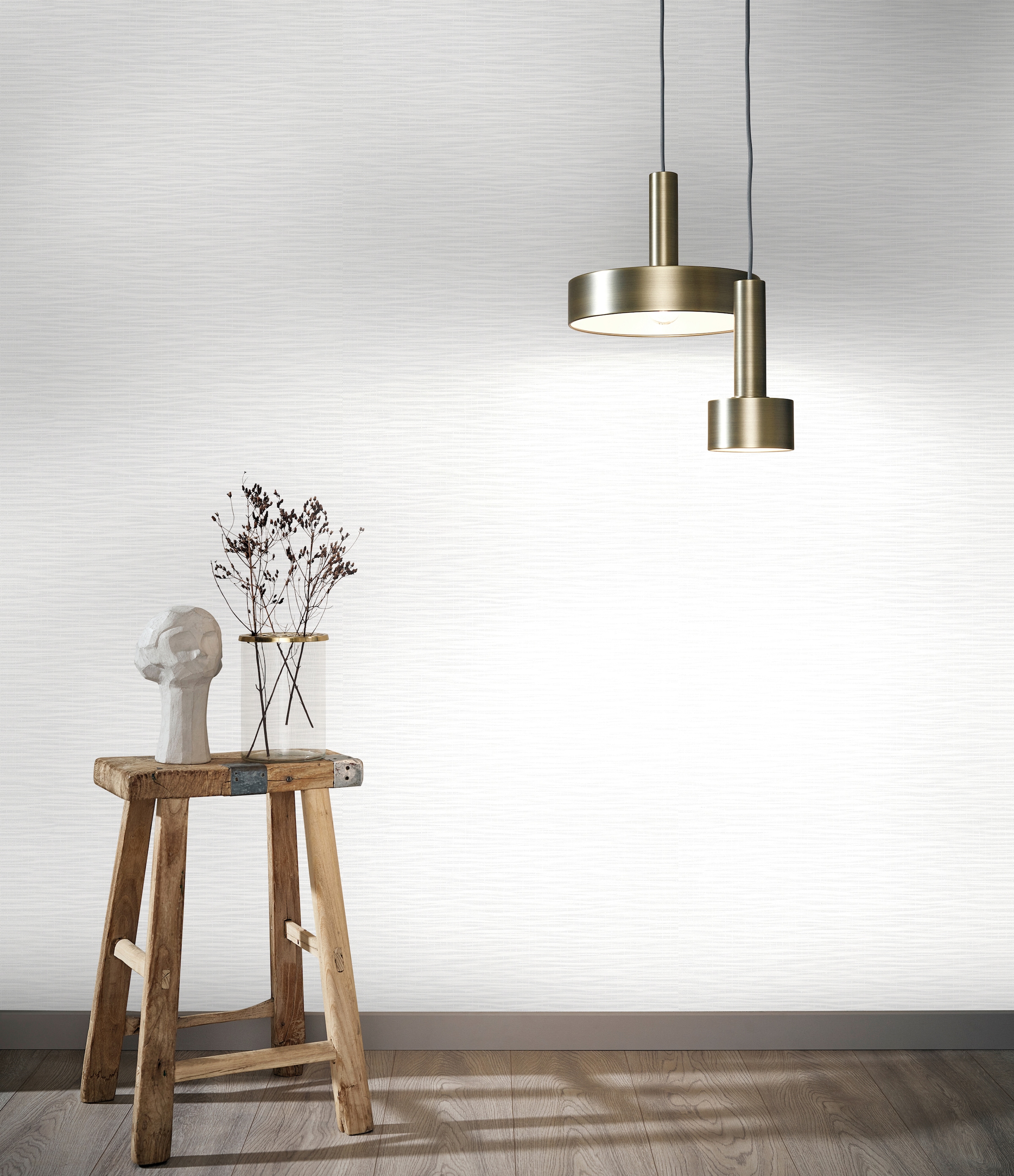 Marburg Vliestapete gestreift | matt | unifarben mit Farbeinsätzen moderne Tapete für Wohnzimmer Schlafzimmer Küche