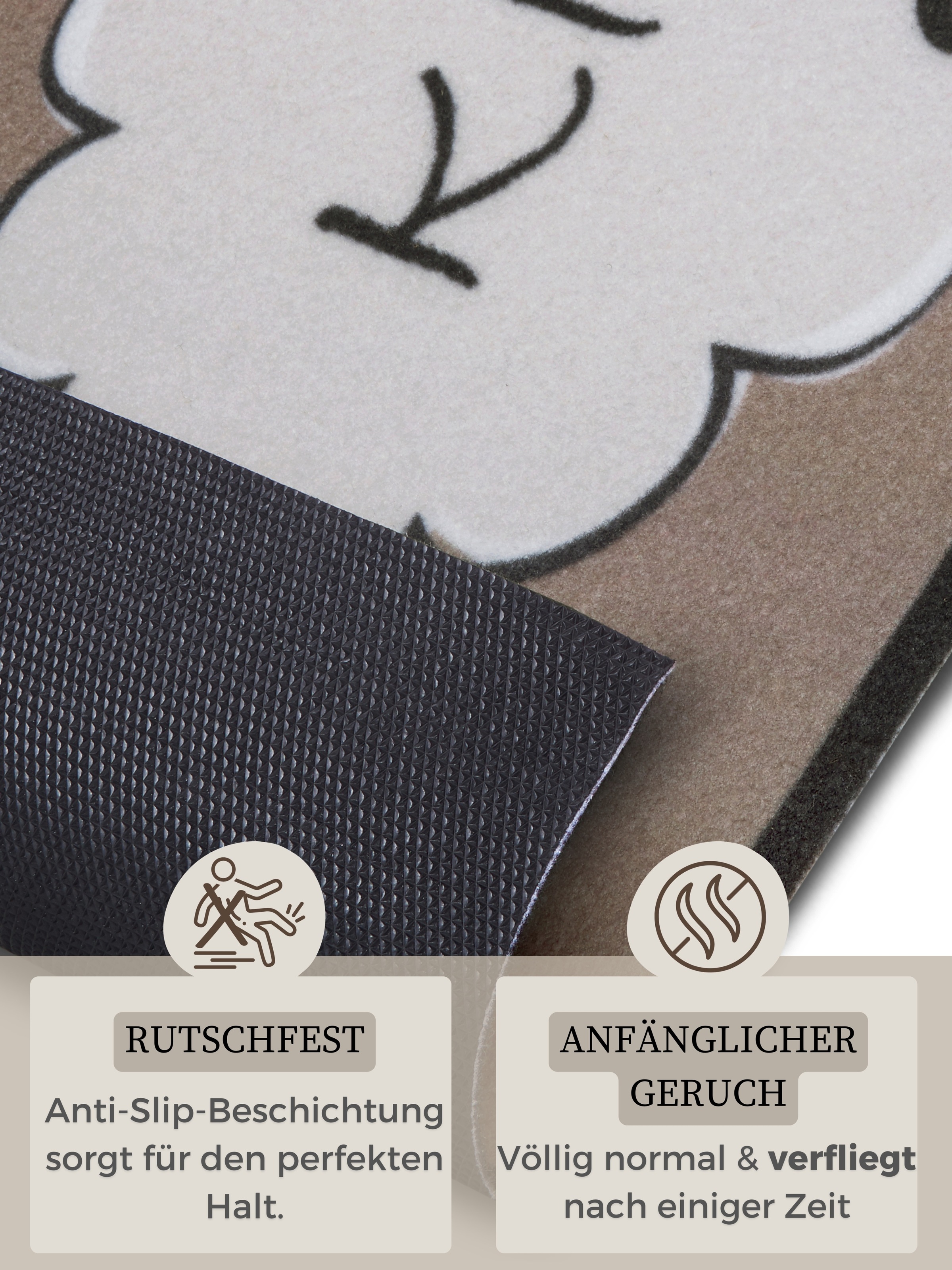HANSE Home Küchenläufer »Kitchen Cloud«, rechteckig, 3 mm Höhe, Läufer, Rutschfest, Küchenteppich, Küche, Teppich, Pflegeleicht