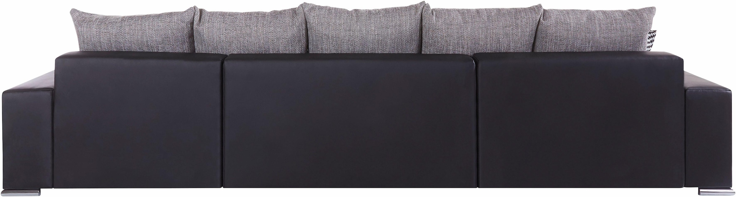 COLLECTION AB Wohnlandschaft »XXL-Josy U-Form, Breite 333 cm, mit 2 Recamieren 77 & 97 cm«, inkl. Bettfunktion, Bettkasten, mit 5 gleich großen Rückenkissen